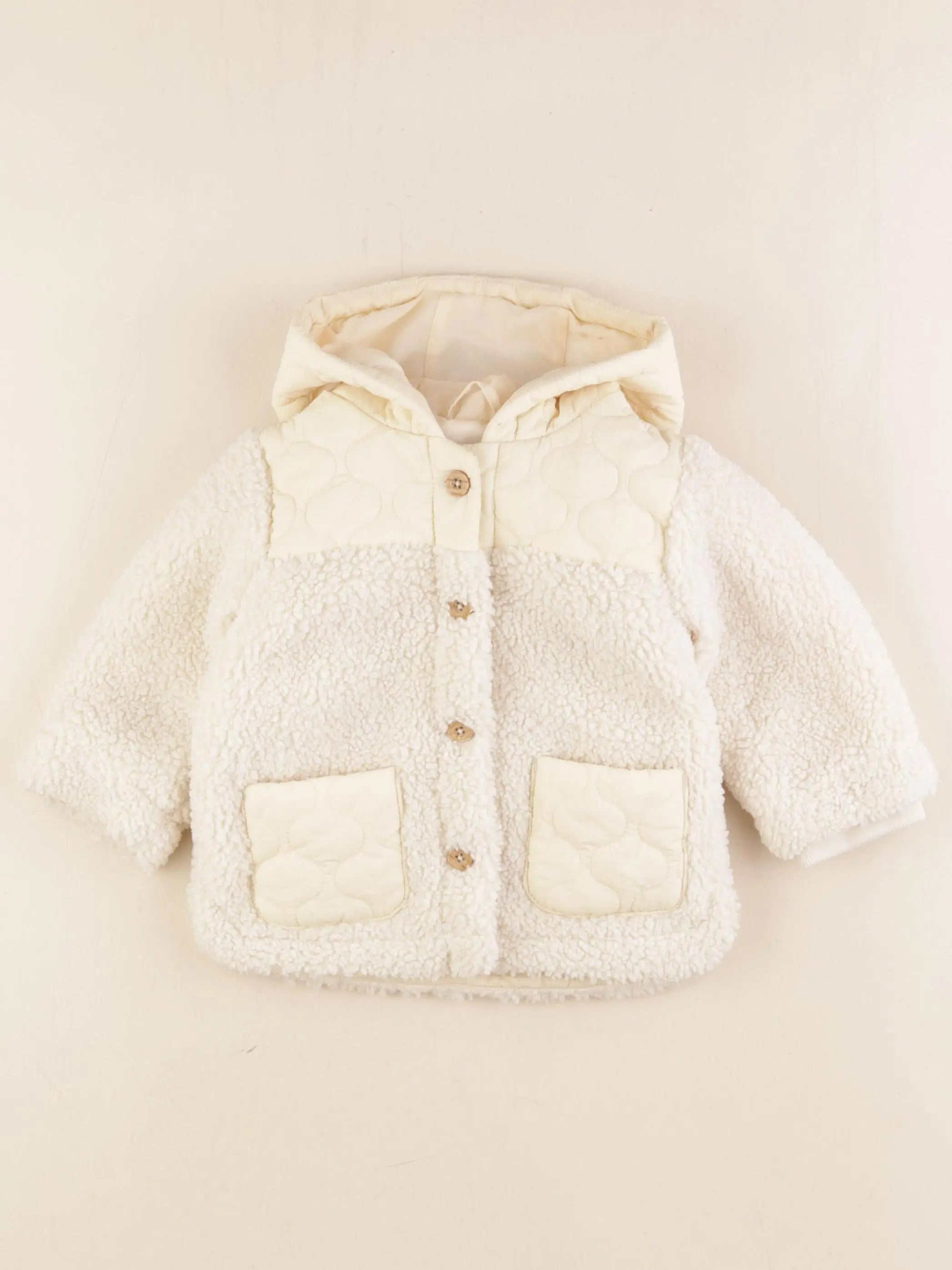 Vertbaudet - veste beige - 9 mois