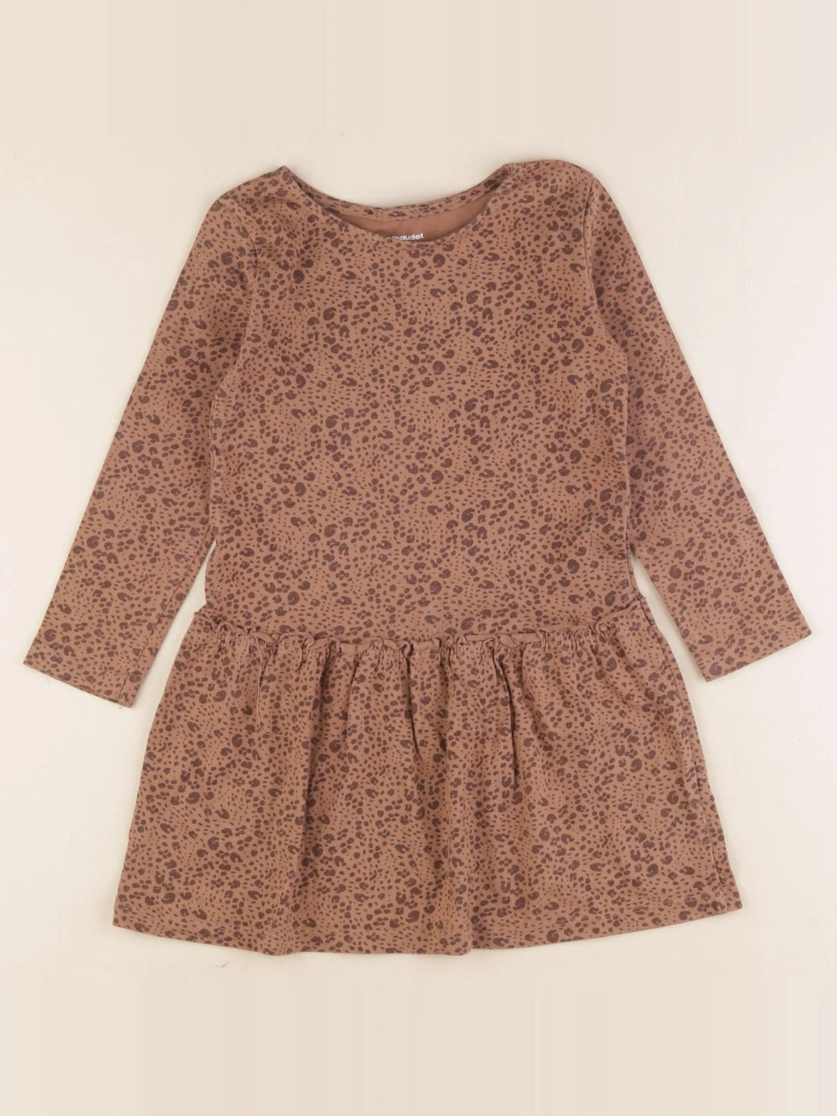 Vertbaudet - robe marron - 4 ans