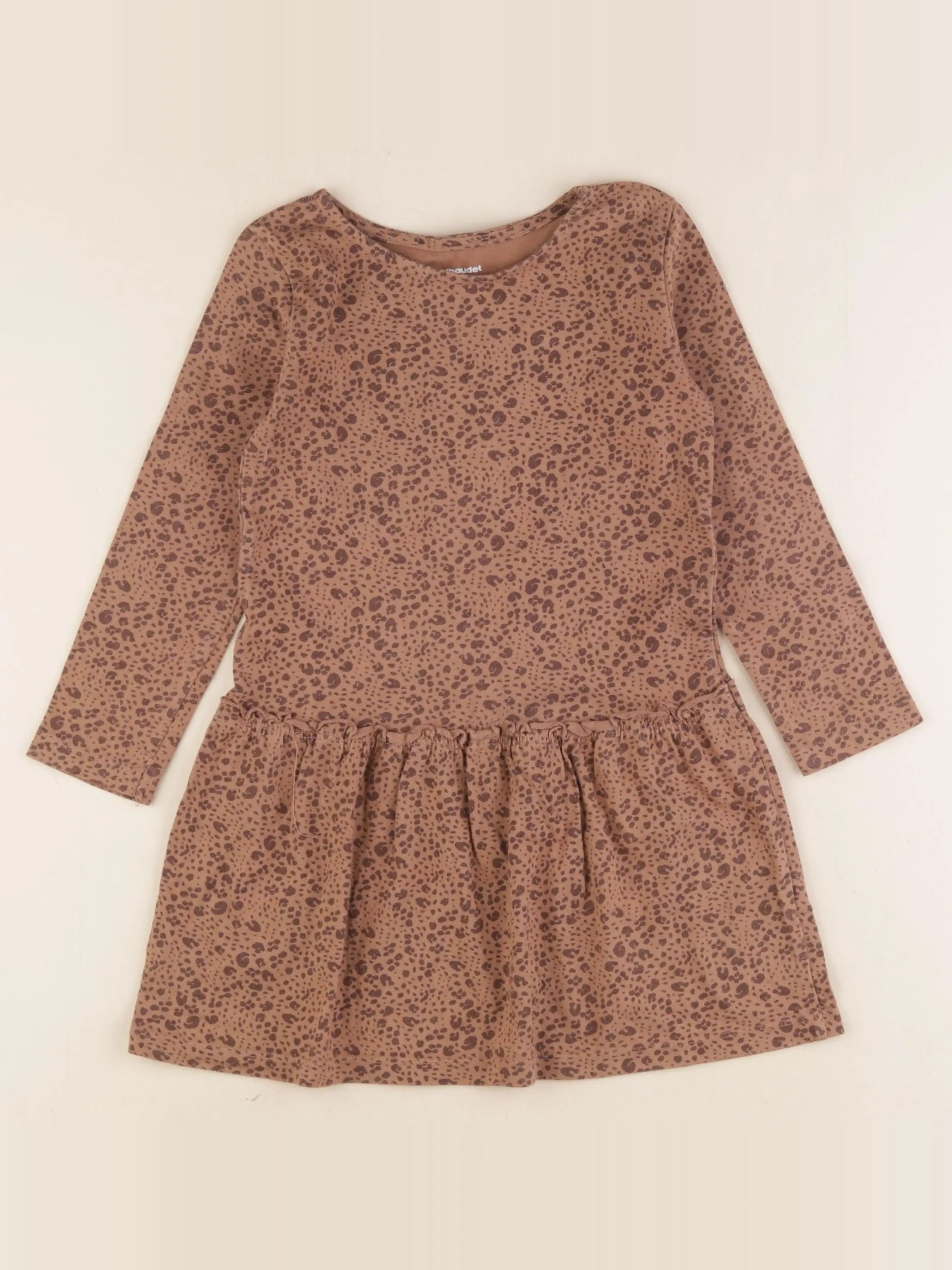 Vertbaudet - robe marron - 4 ans