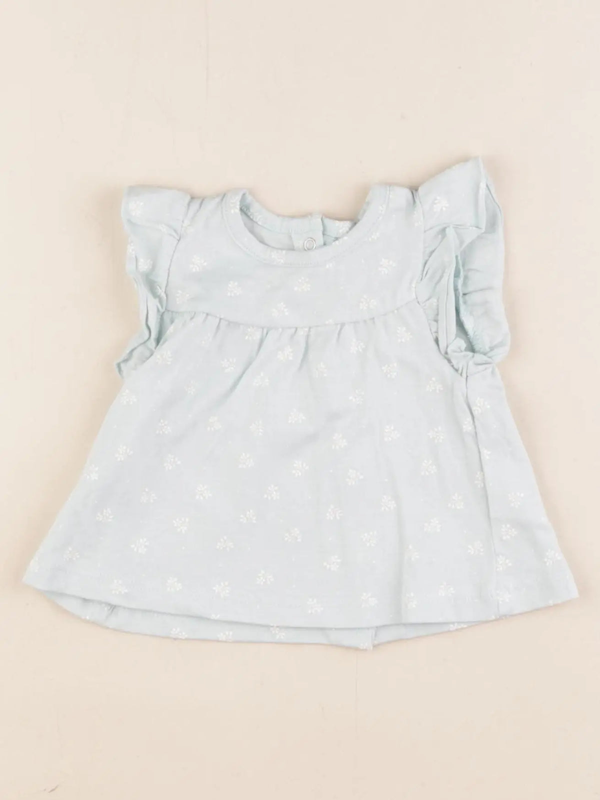 Vertbaudet - tee-shirt bleu - 3 mois