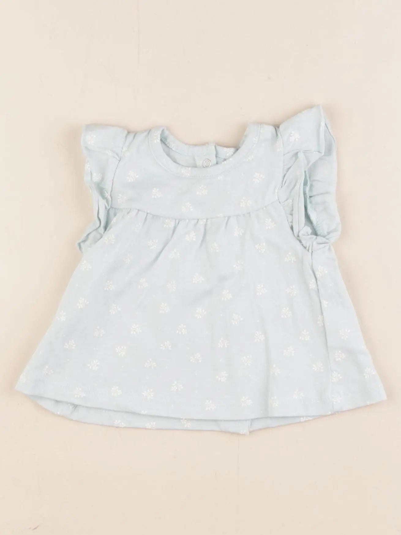 Vertbaudet - tee-shirt bleu - 3 mois