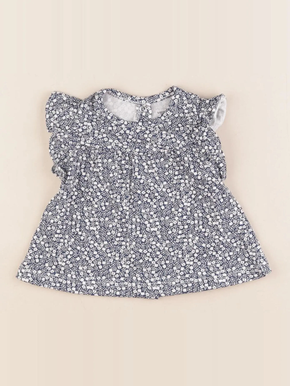 Vertbaudet - tee-shirt bleu - 3 mois