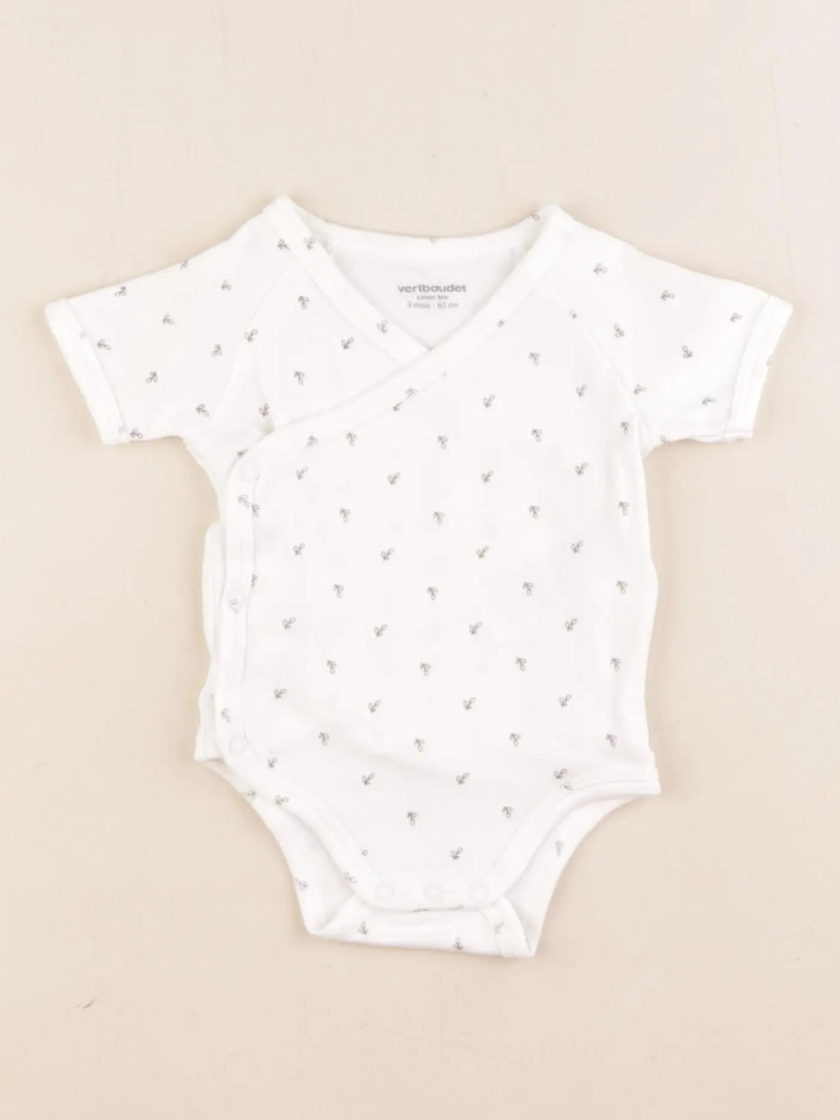 Vertbaudet - body blanc - 3 mois