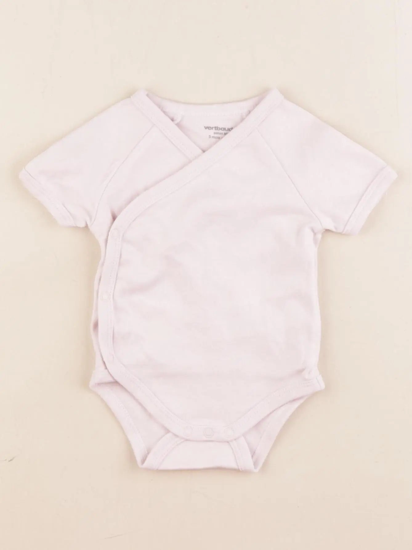 Vertbaudet - body rose - 3 mois