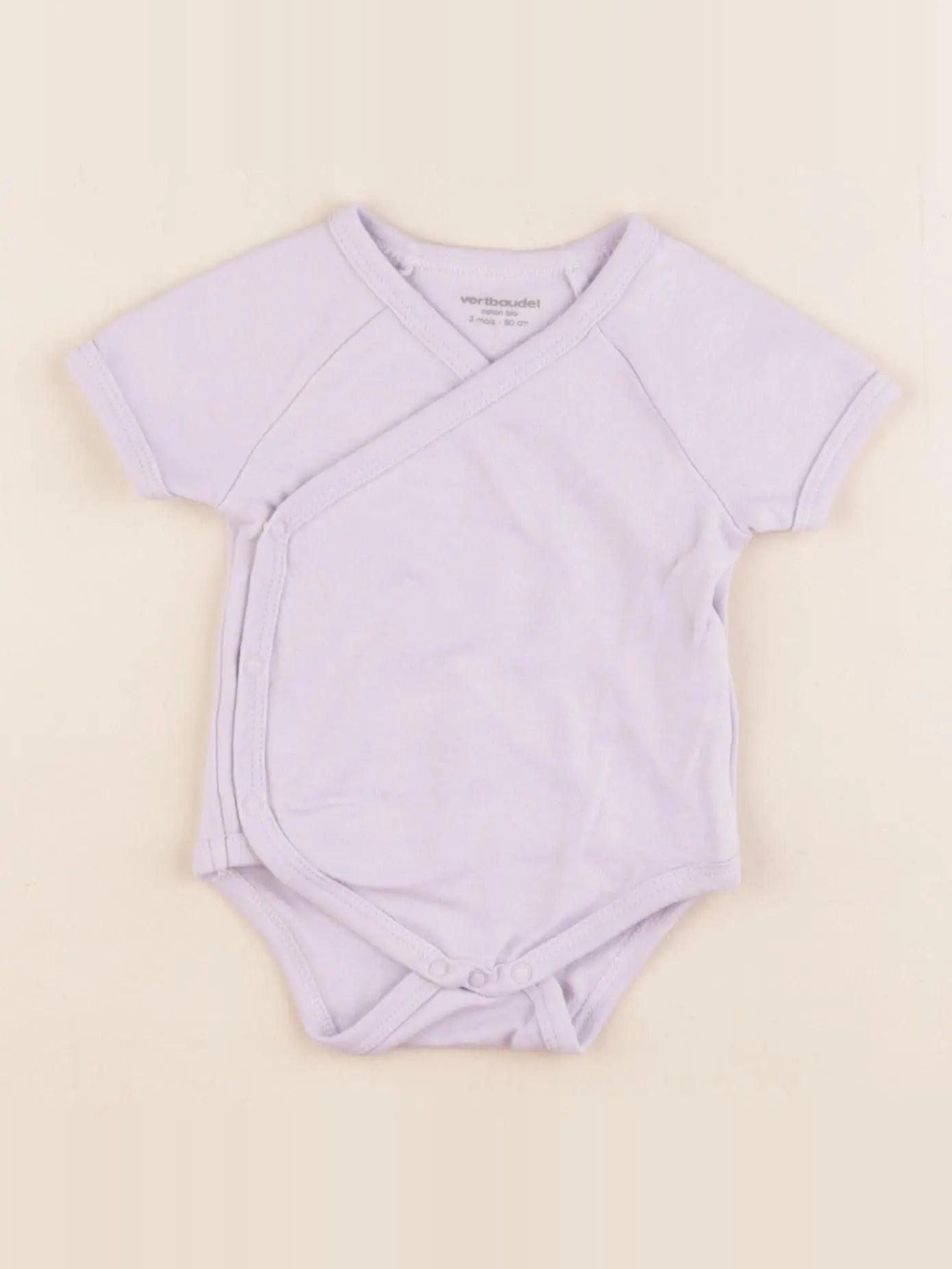 Vertbaudet - body violet - 3 mois