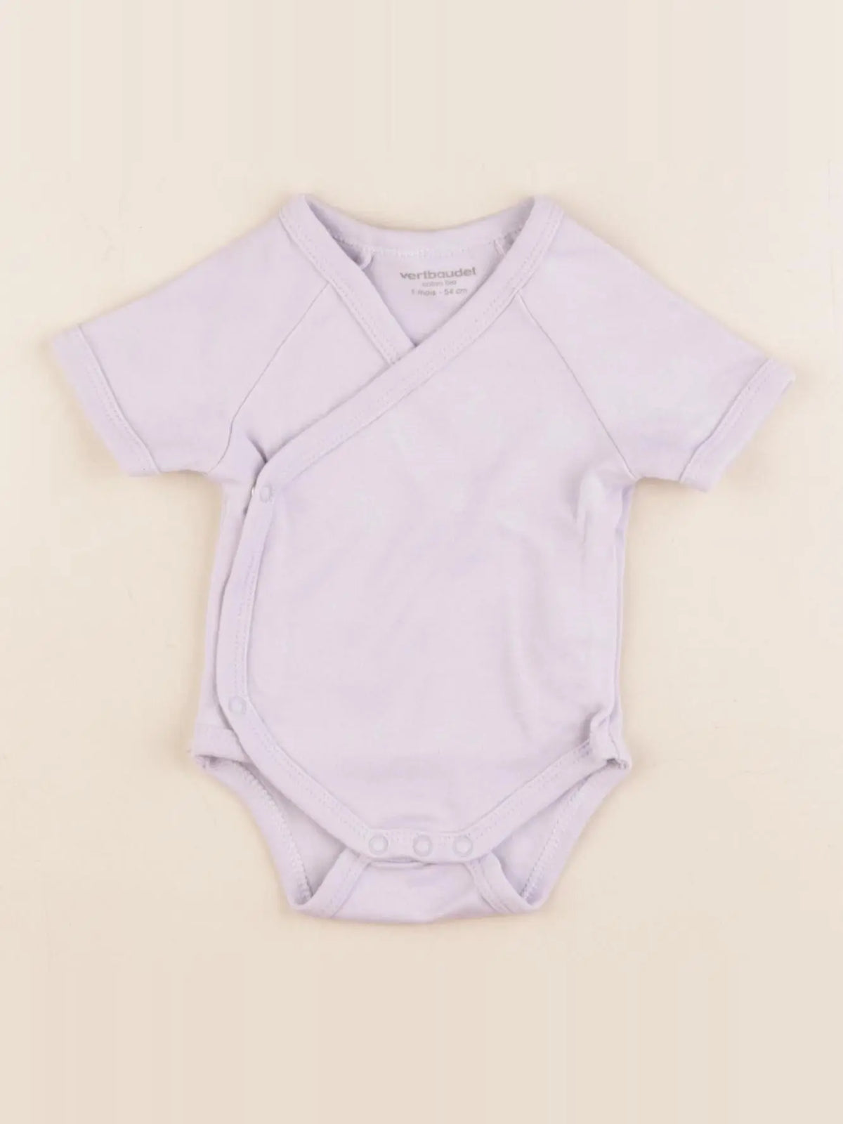 Vertbaudet - body violet - 1 mois