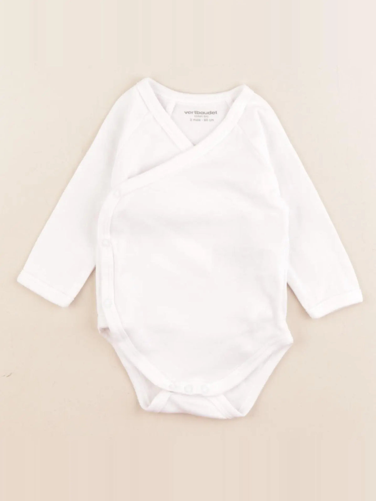 Vertbaudet - body blanc - 3 mois