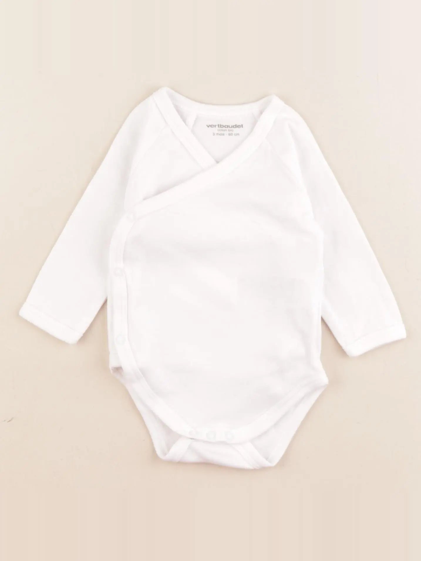 Vertbaudet - body blanc - 3 mois