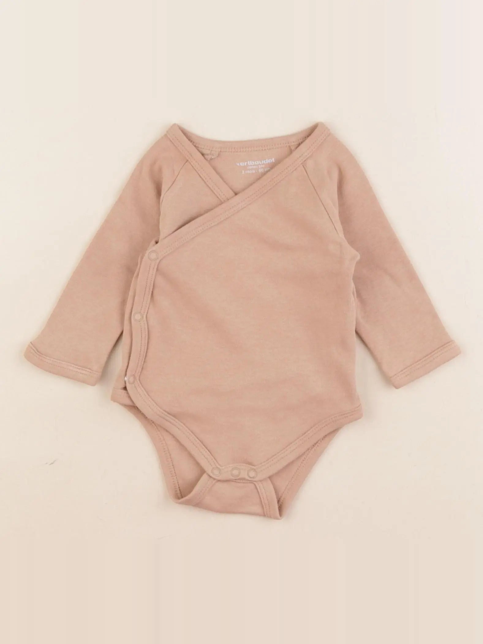 Vertbaudet - body marron - 3 mois