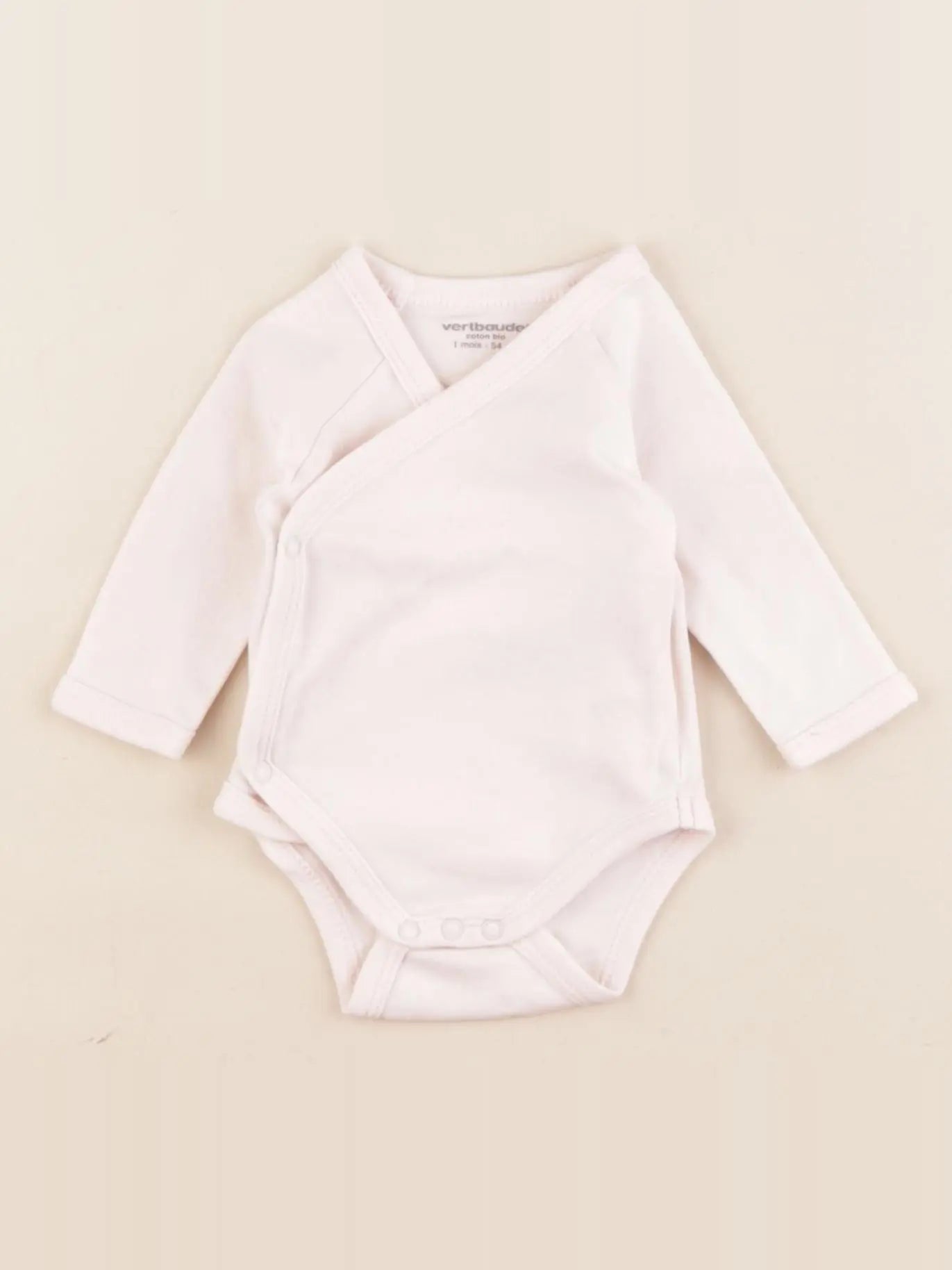 Vertbaudet - body rose - 1 mois