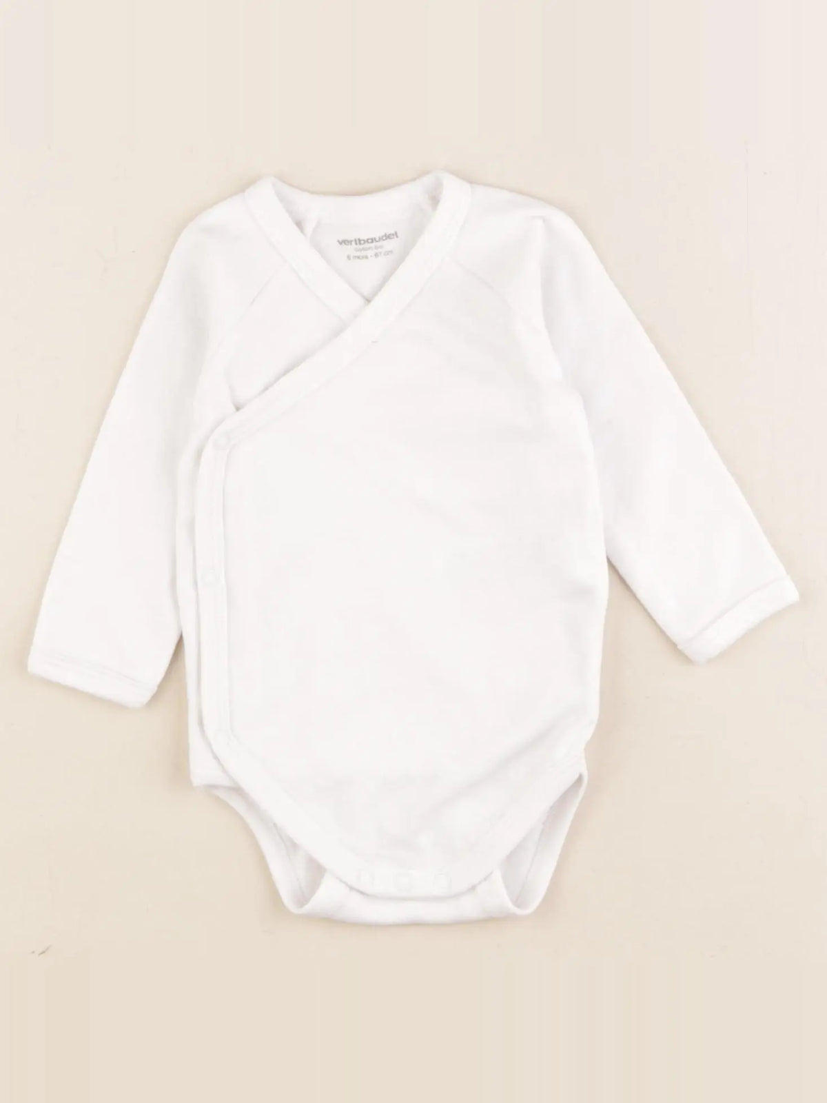 Vertbaudet - body blanc - 6 mois