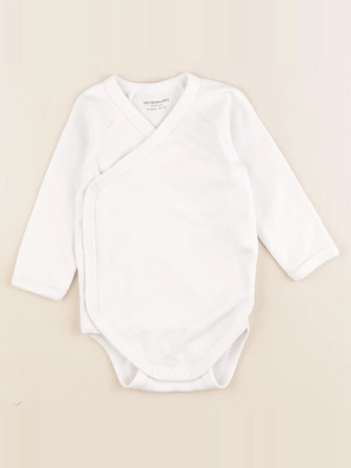 Vertbaudet - body blanc - 6 mois