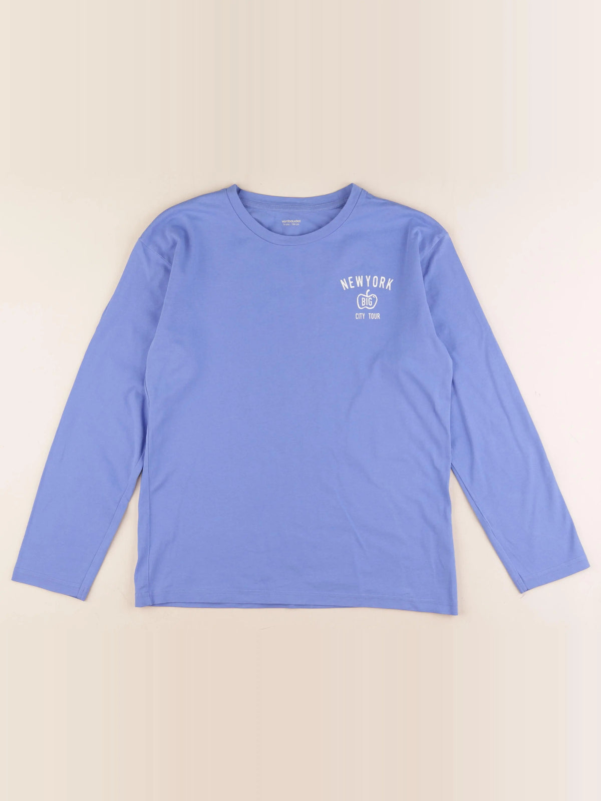 Vertbaudet - tee-shirt bleu - 14 ans