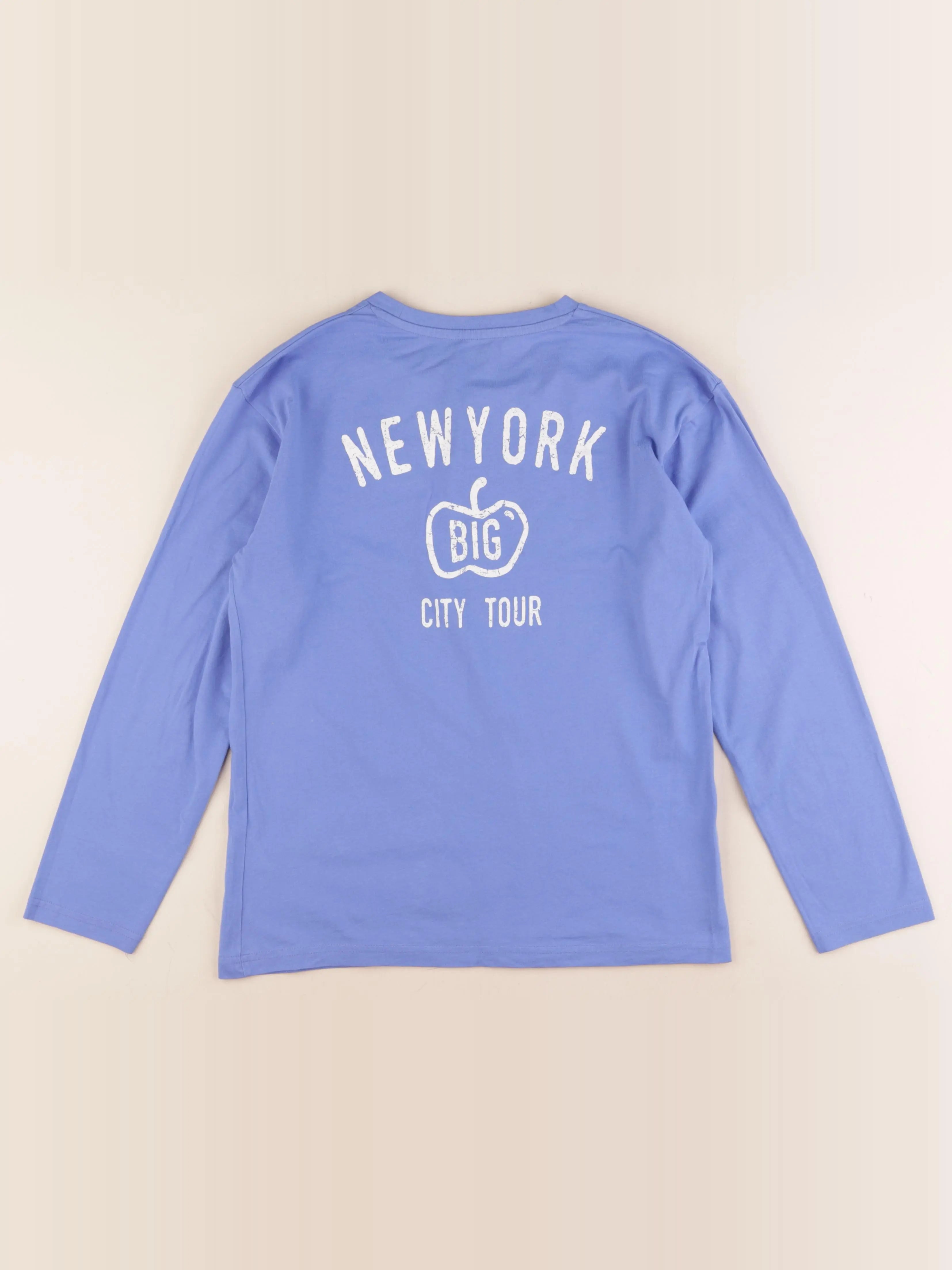 Vertbaudet - tee-shirt bleu - 14 ans