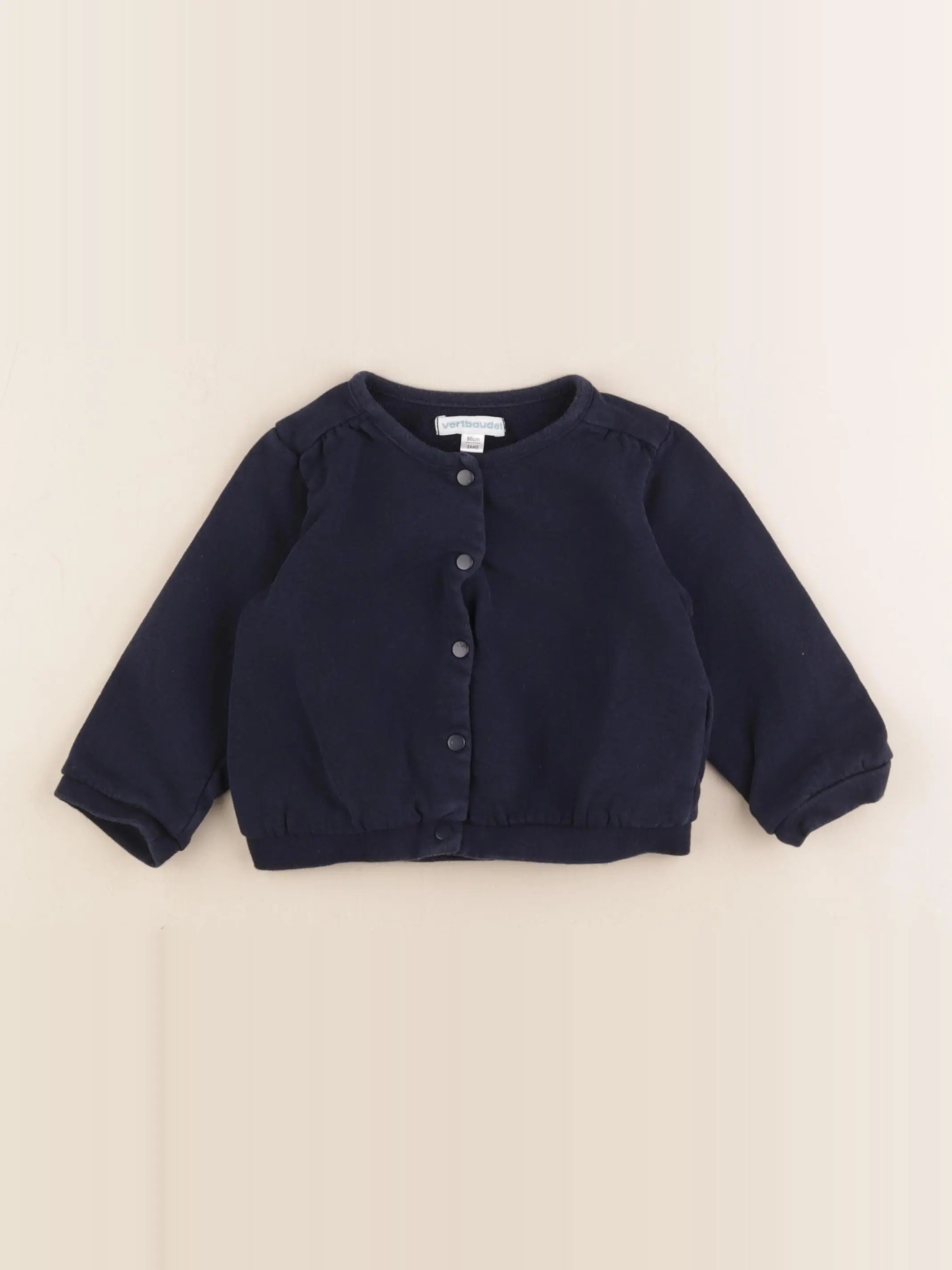 Vertbaudet - sweat bleu - 2 ans