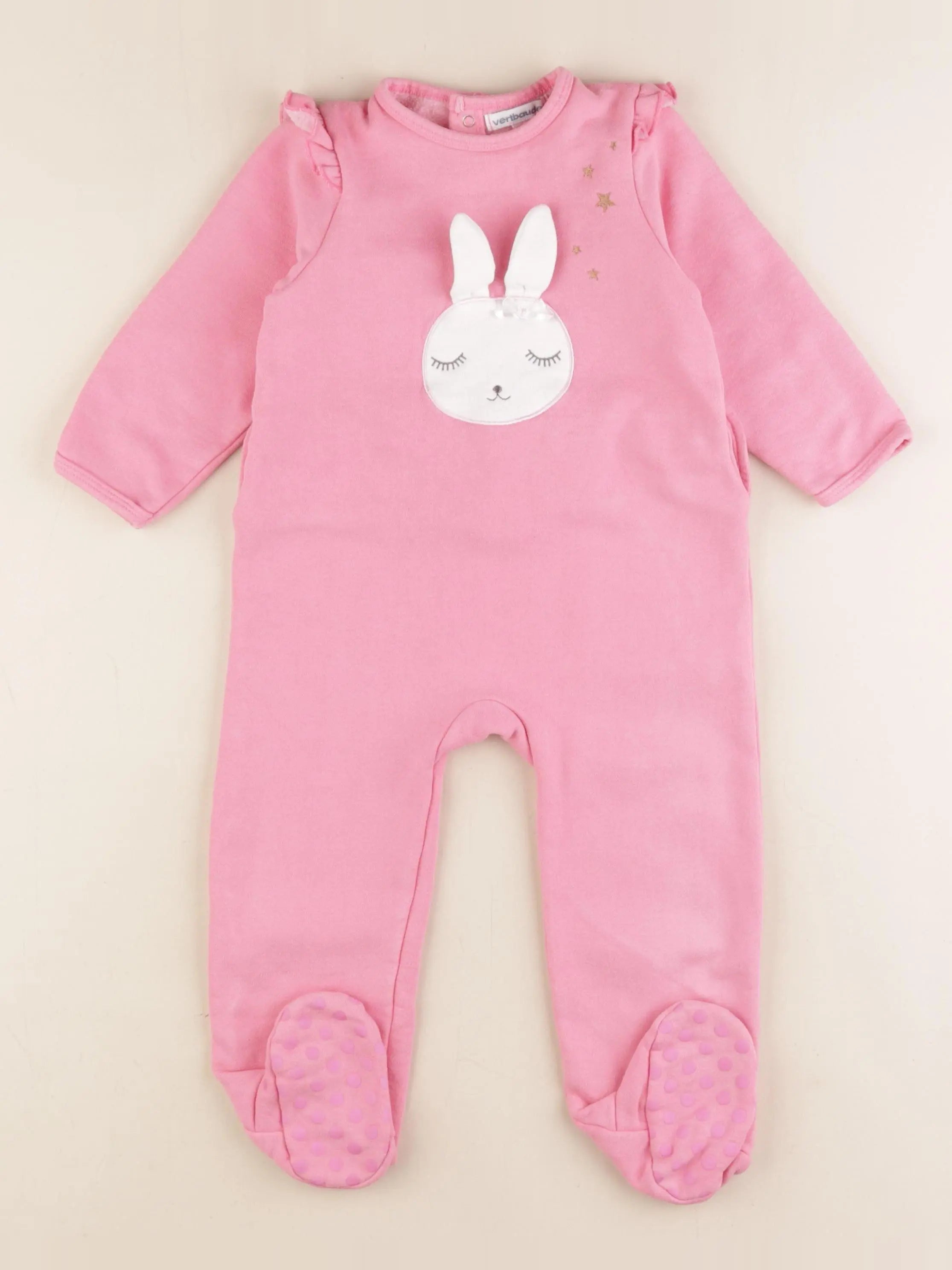 Vertbaudet - pyjama coton rose - 24 mois