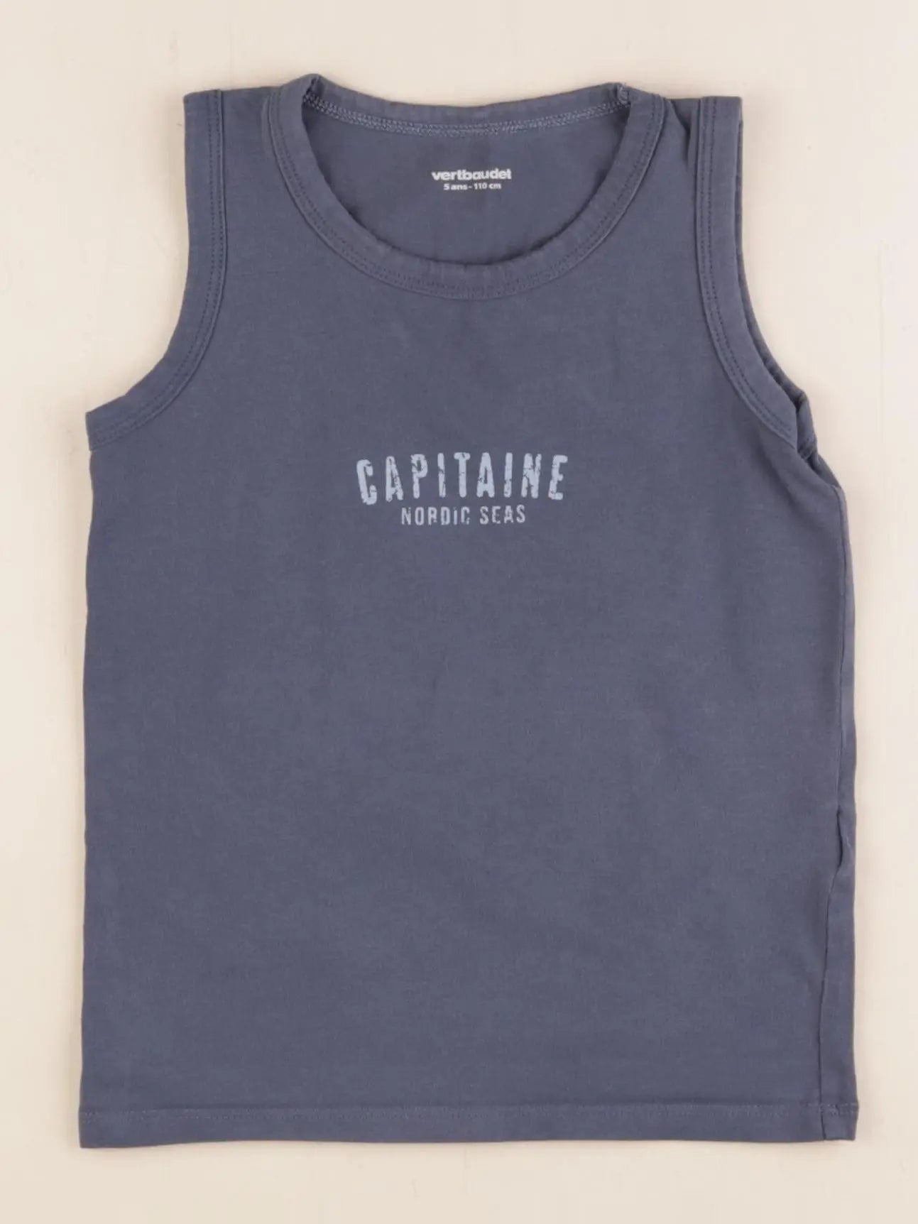 Vertbaudet - débardeur bleu - 5 ans