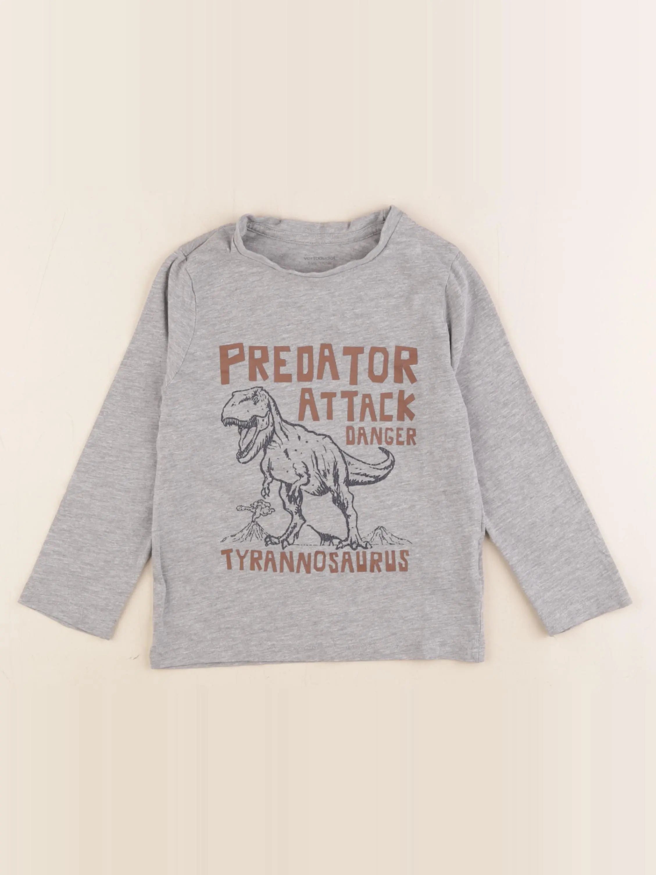 Vertbaudet - tee-shirt gris - 5 ans