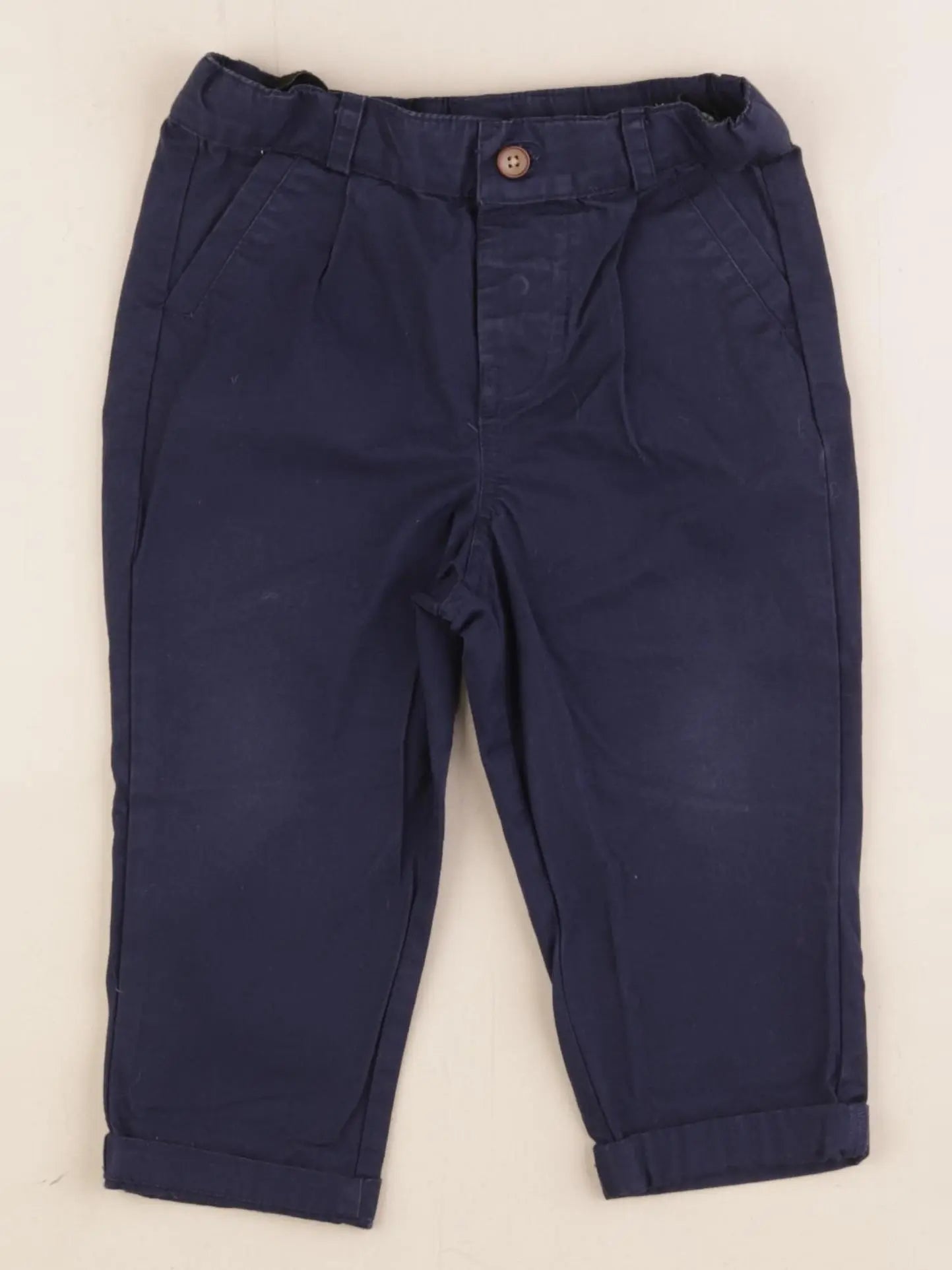 Vertbaudet - pantalon bleu - 2 ans