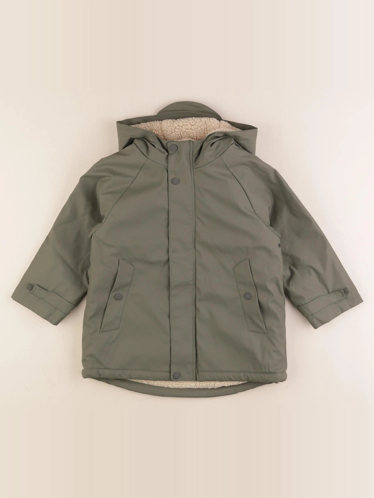 Zara - imperméable vert - 3/4 ans