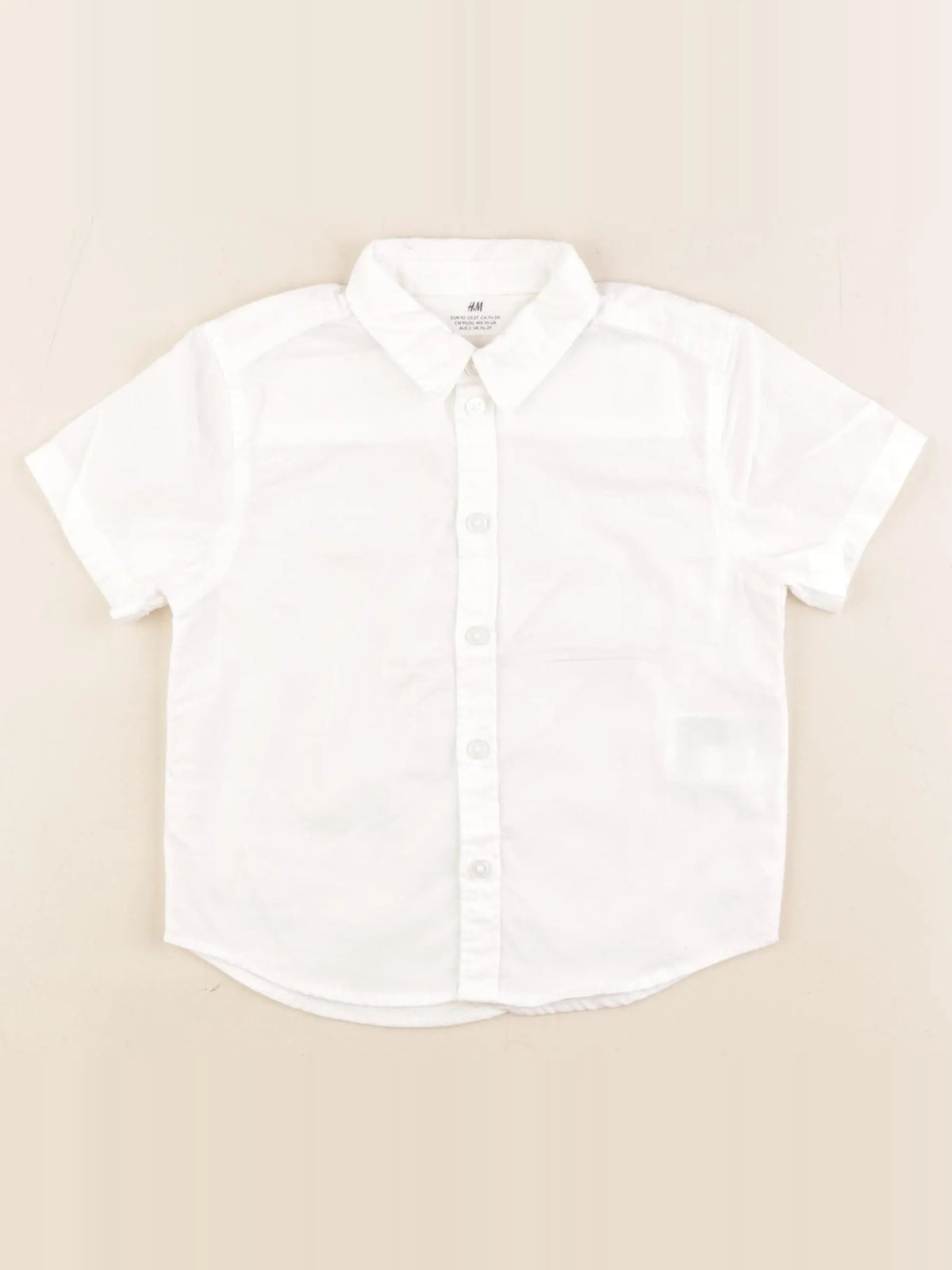 H&M - chemise blanc - 18/24 mois