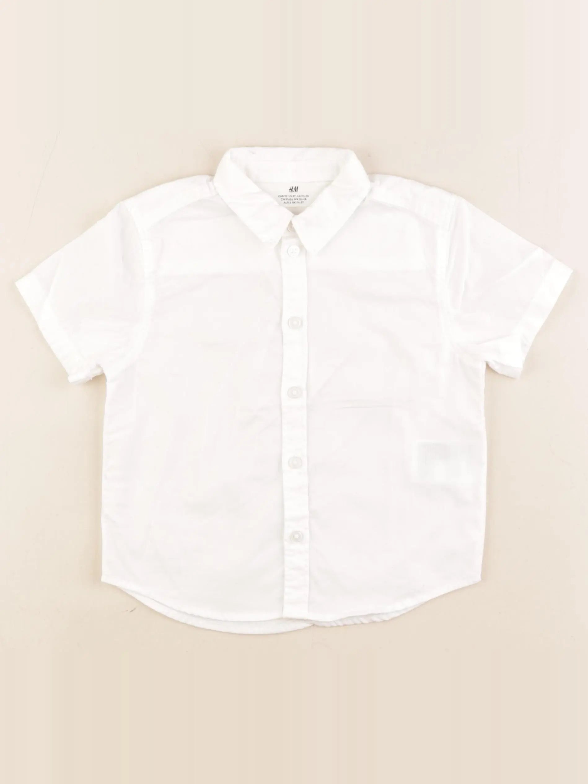 H&M - chemise blanc - 18/24 mois