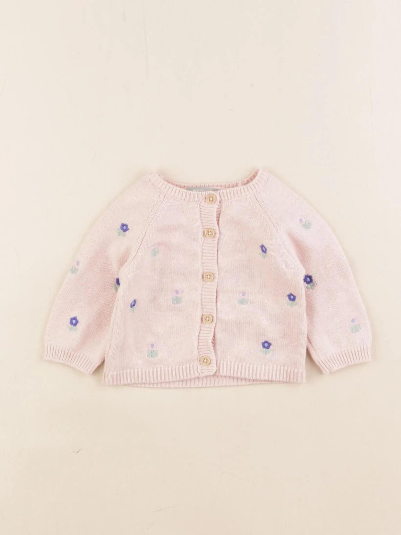 H&M - gilet rose - 1 mois