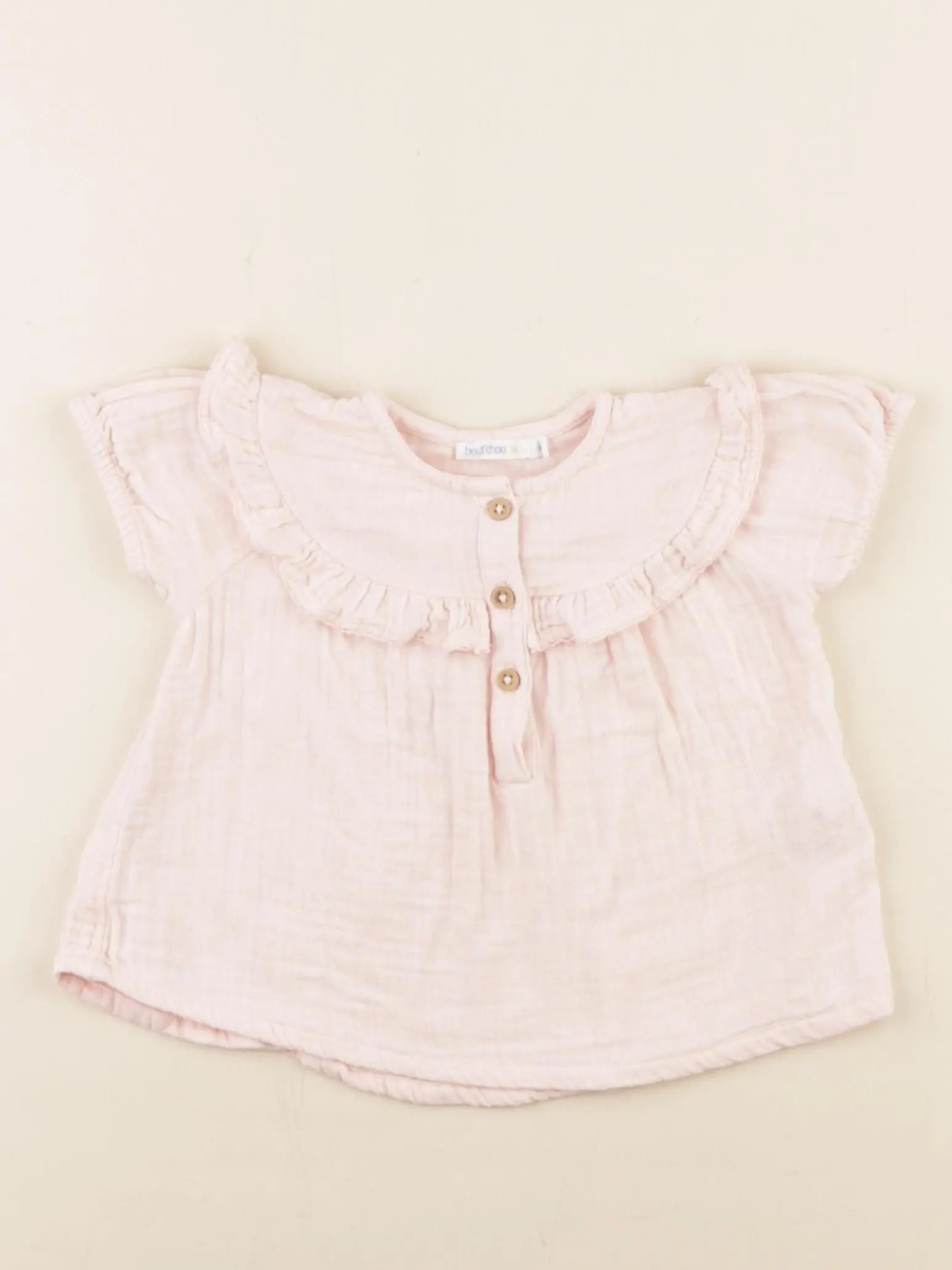 Boutchou - blouse rose - 6 mois