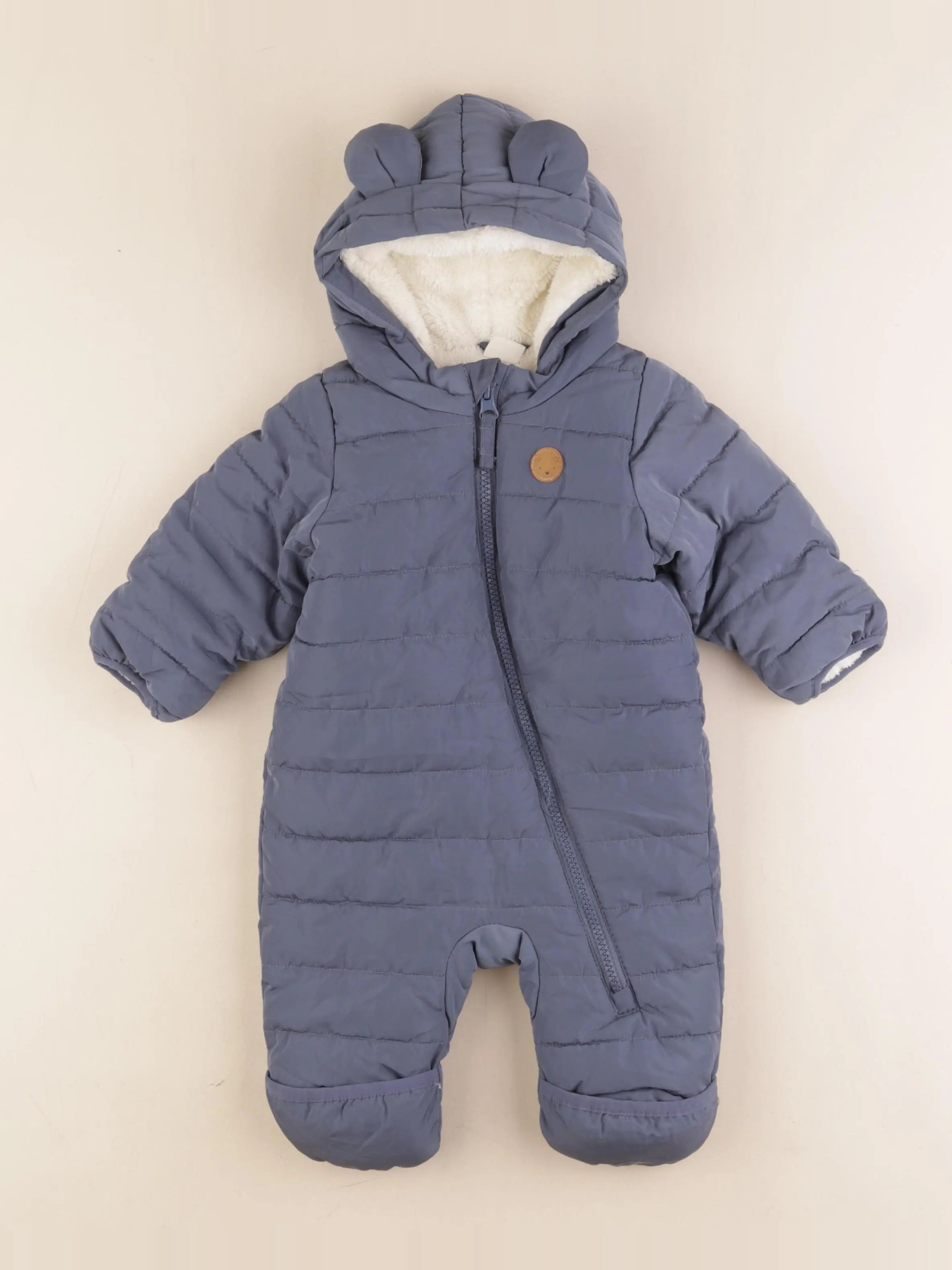 H&M - combi-pilote bleu - 1/2 mois