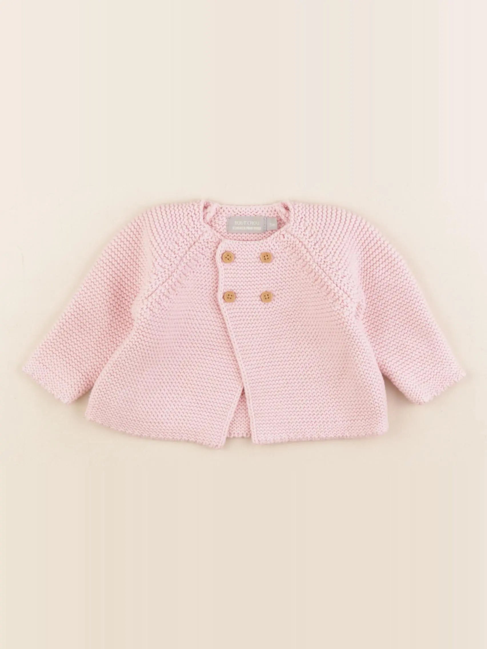 Boutchou - gilet rose - 3 mois