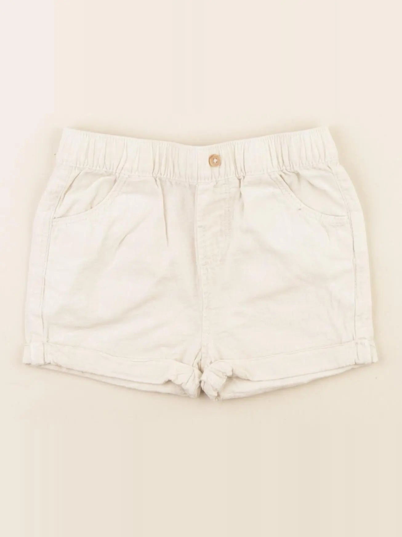 Vertbaudet - short beige - 12 mois