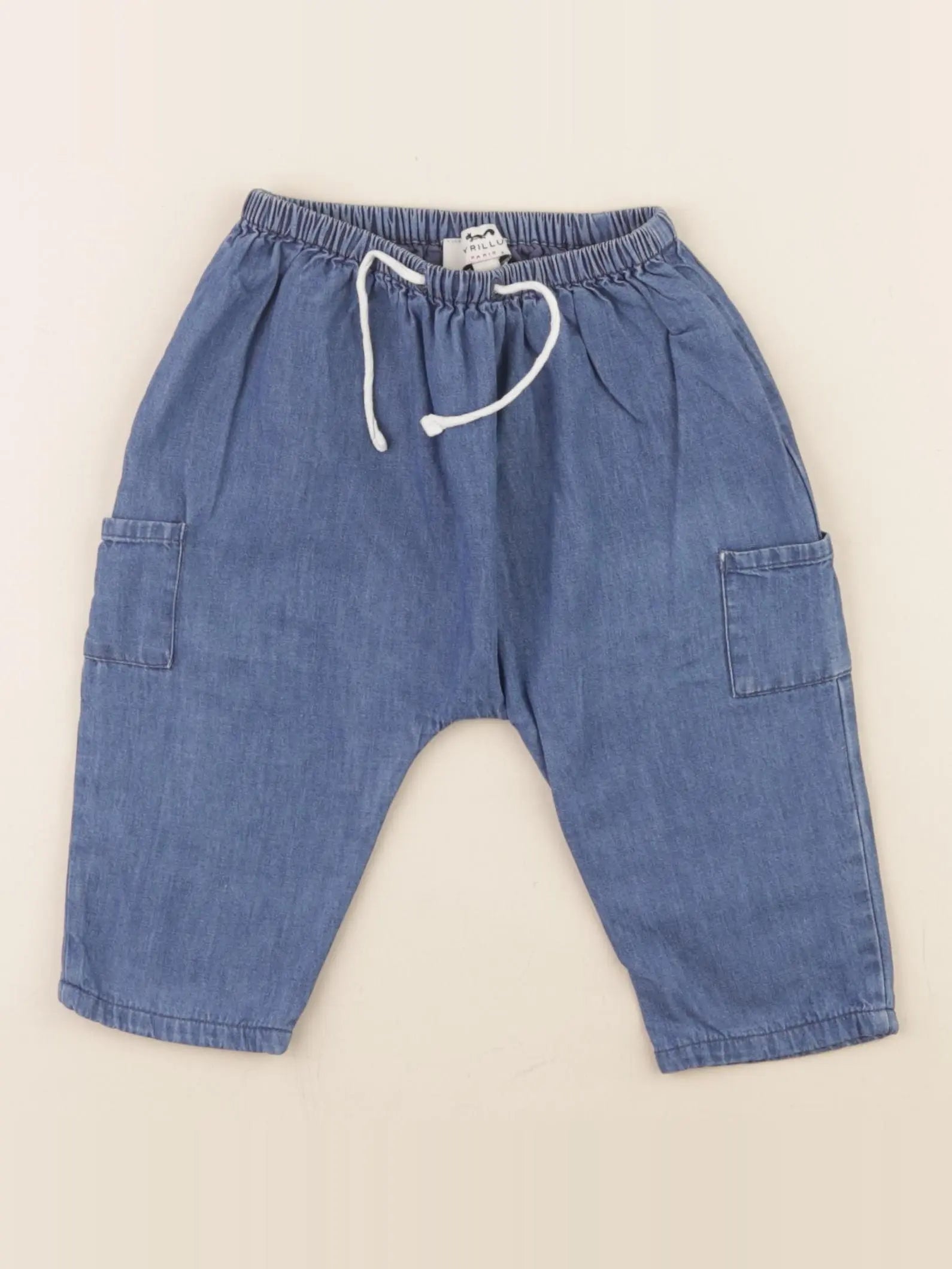 Cyrillus - sarouel bleu - 9 mois