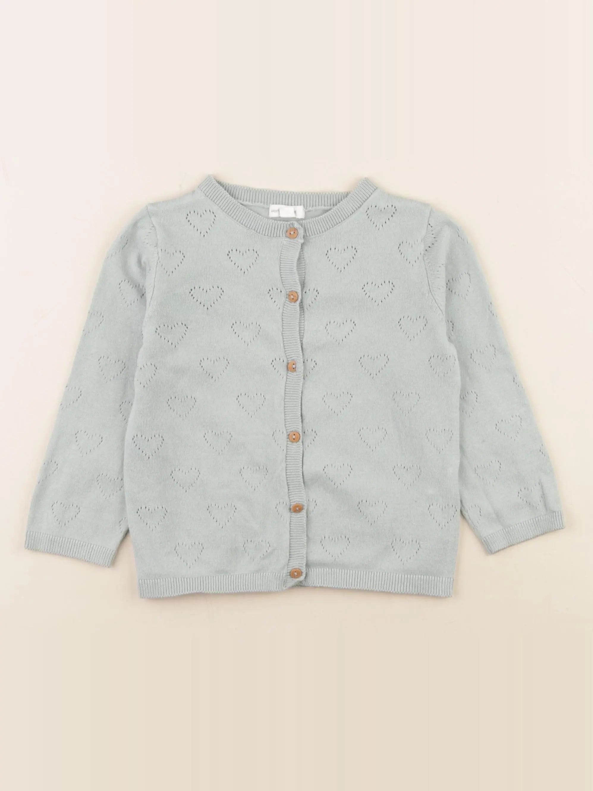 Vertbaudet - gilet vert - 24 mois