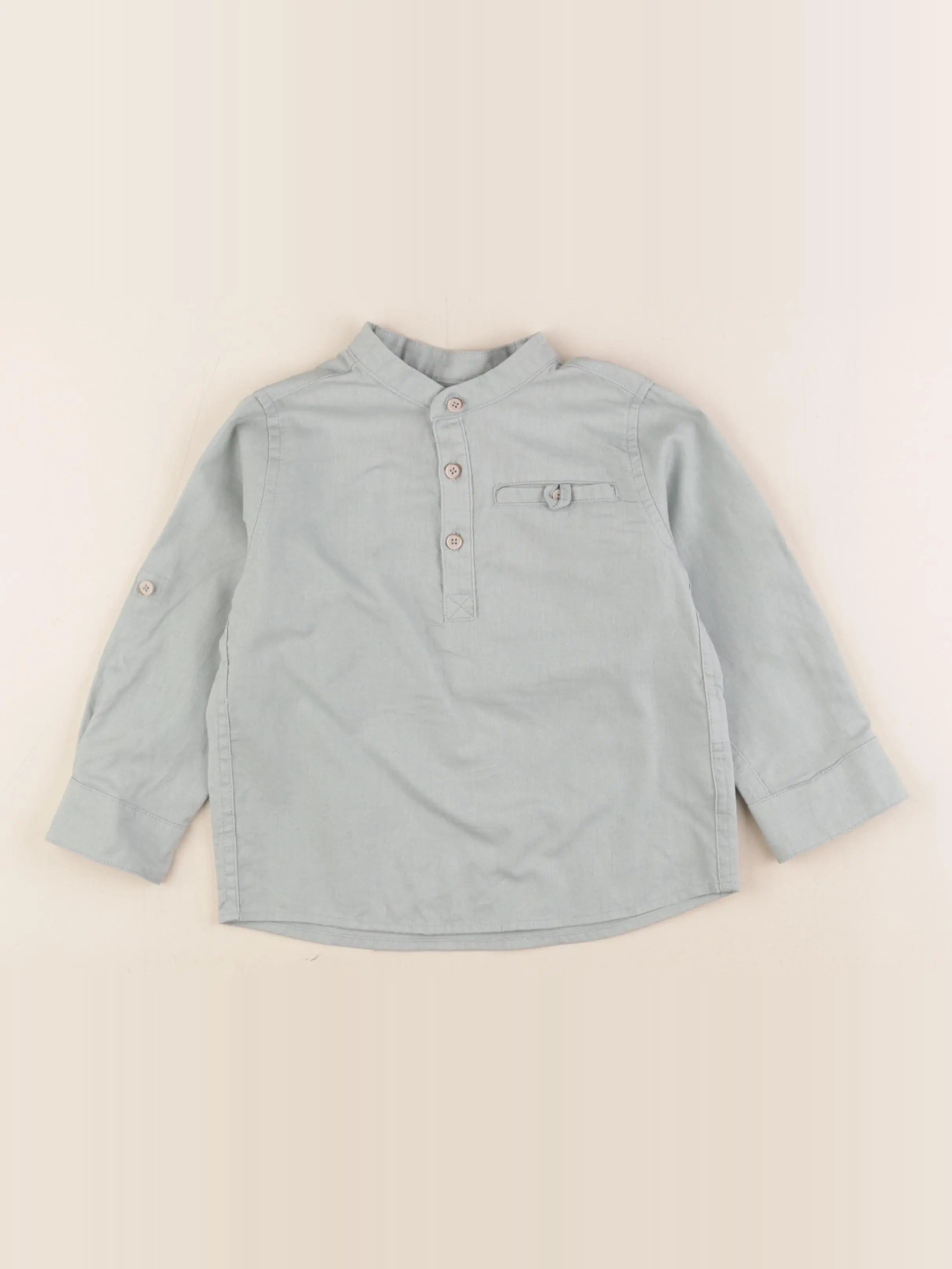 Vertbaudet - chemise vert - 4 ans