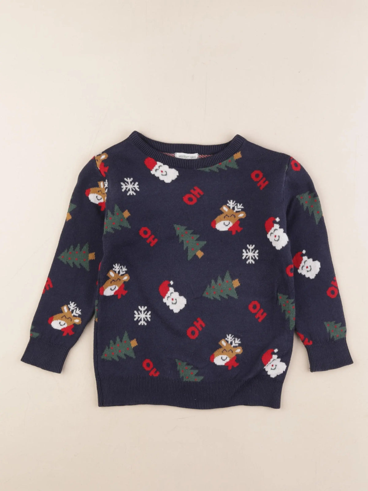 Vertbaudet - pull multicolore - 4 ans