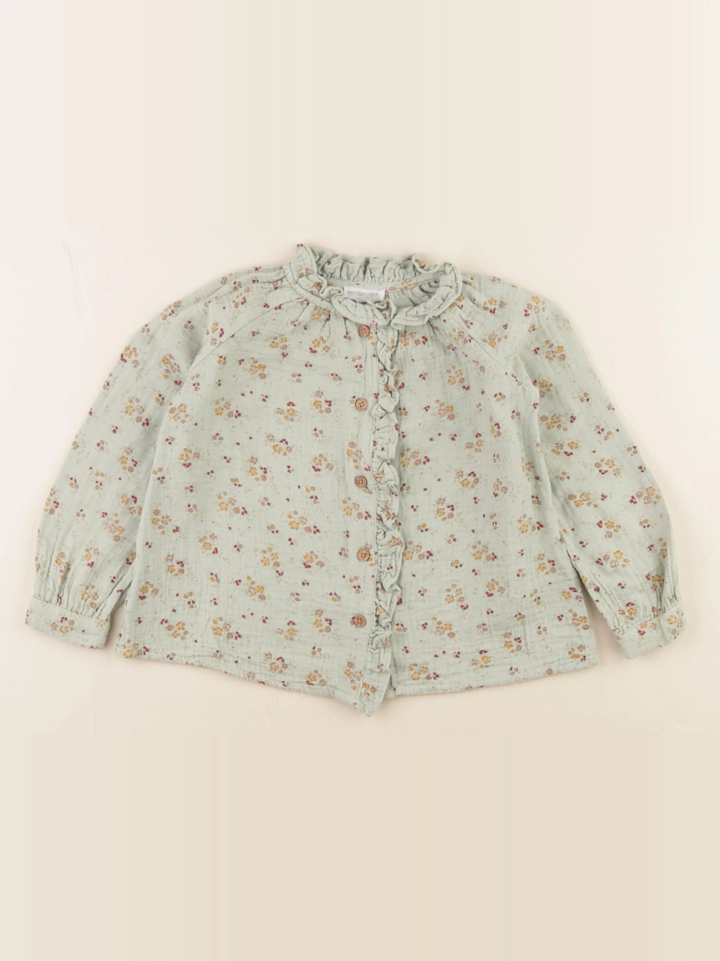 Vertbaudet - blouse vert - 4 ans