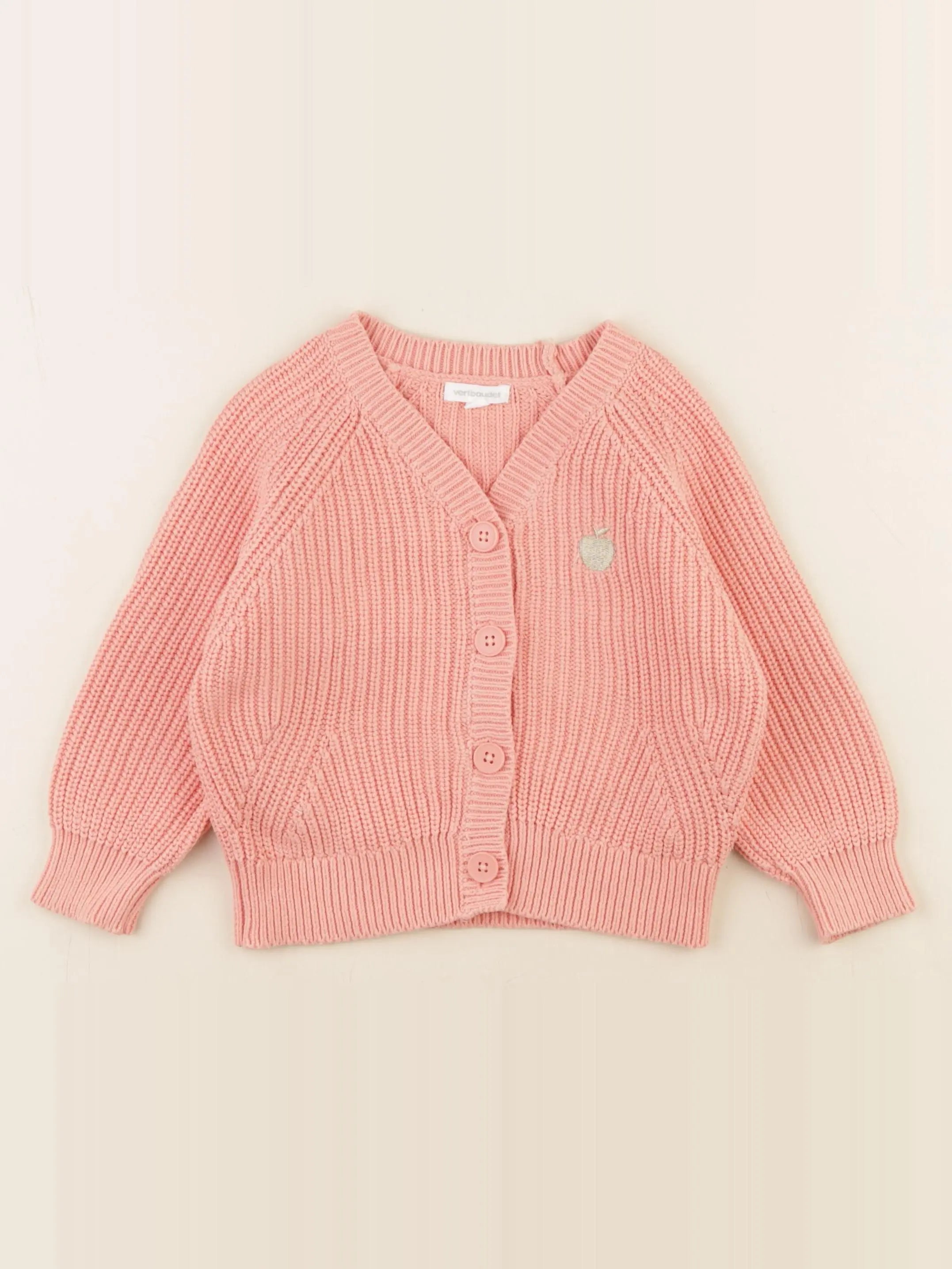 Vertbaudet - gilet rose - 3 ans
