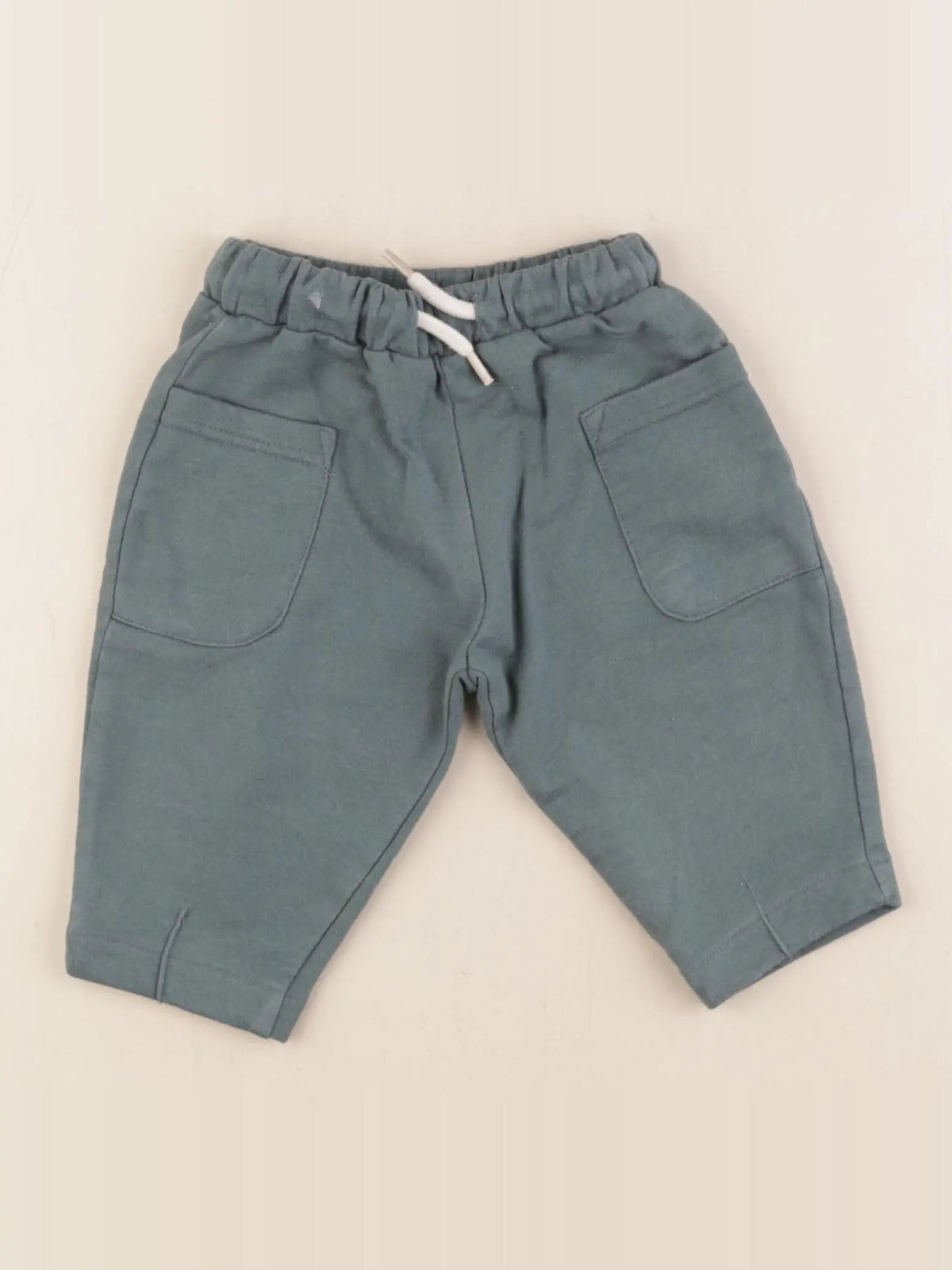 Vertbaudet - pantalon doublé vert - 6 mois