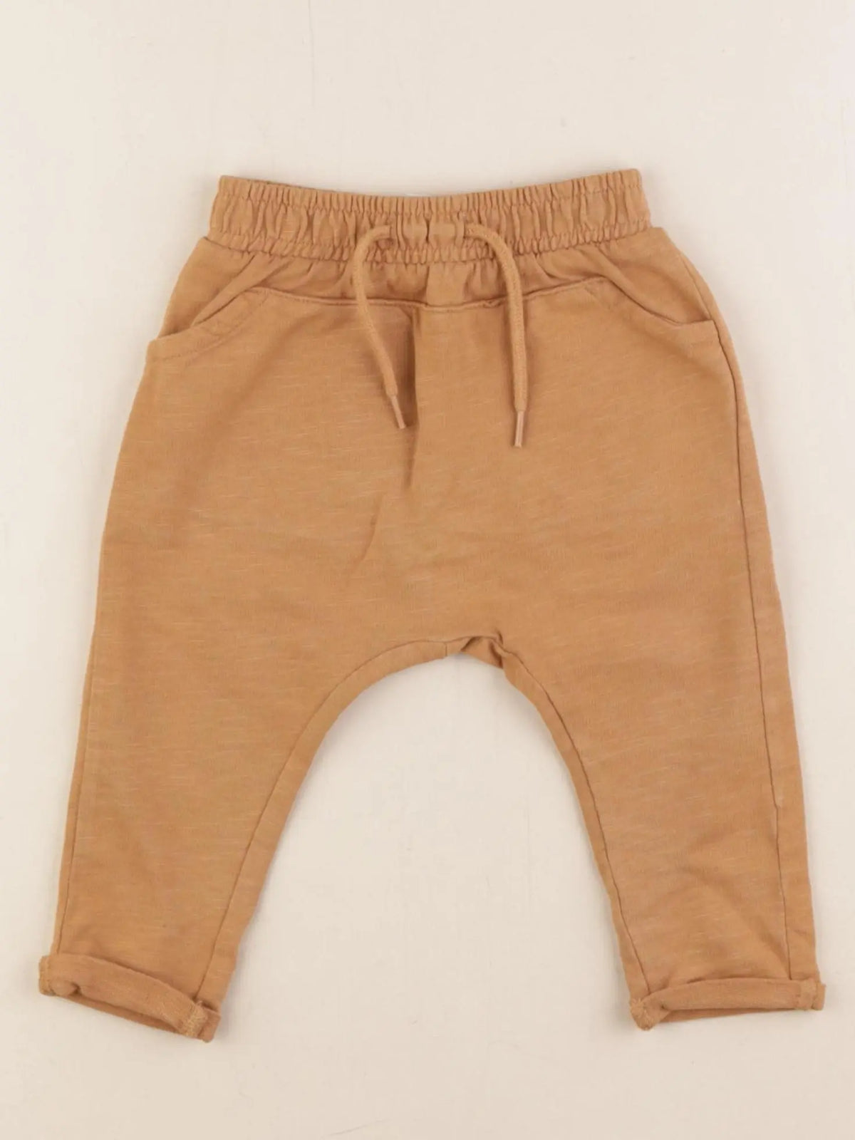 Vertbaudet - sarouel marron - 6 mois