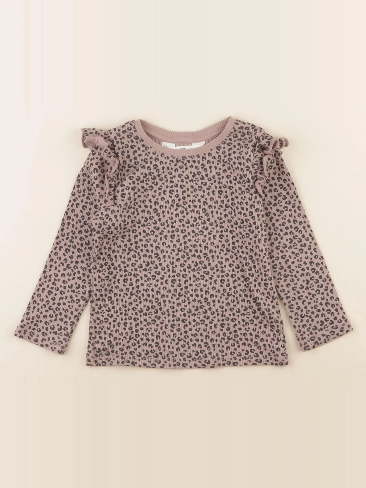 H&M - tee-shirt marron - 2/4 ans
