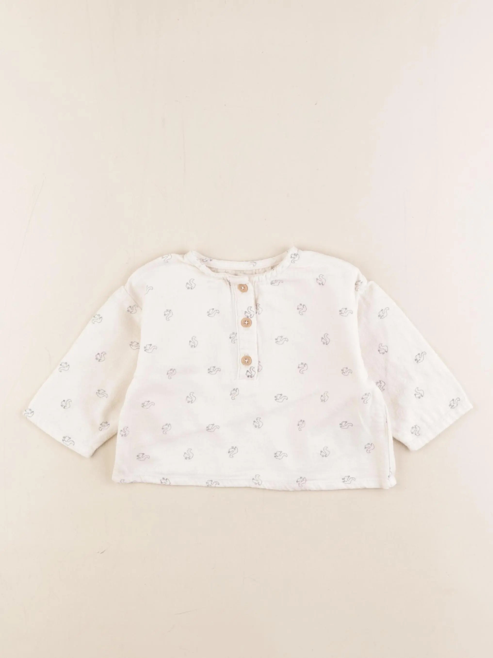 Vertbaudet - chemise blanc - 9 mois