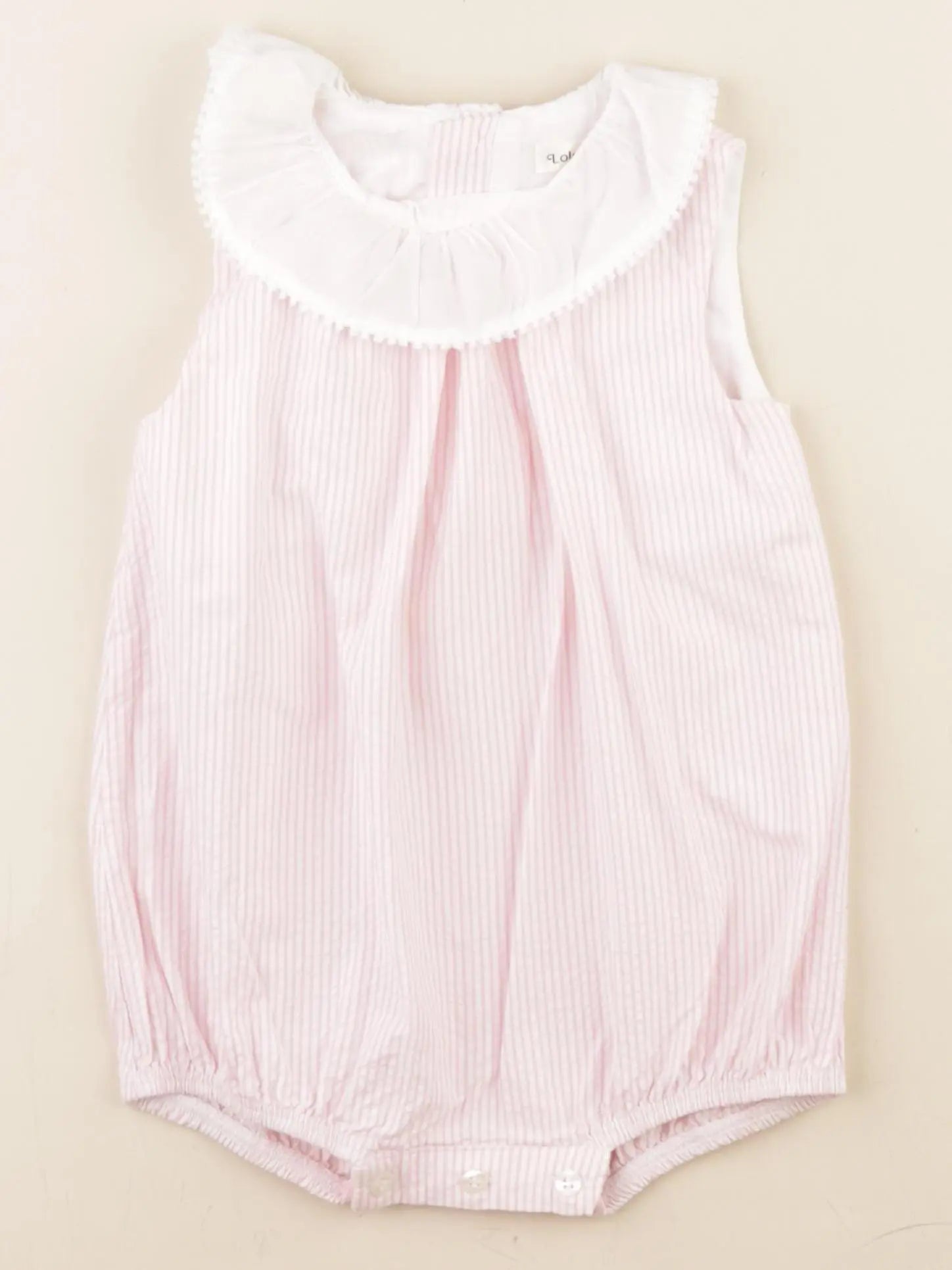 Lola Palacios - combinaison blanc, rose - 18 mois