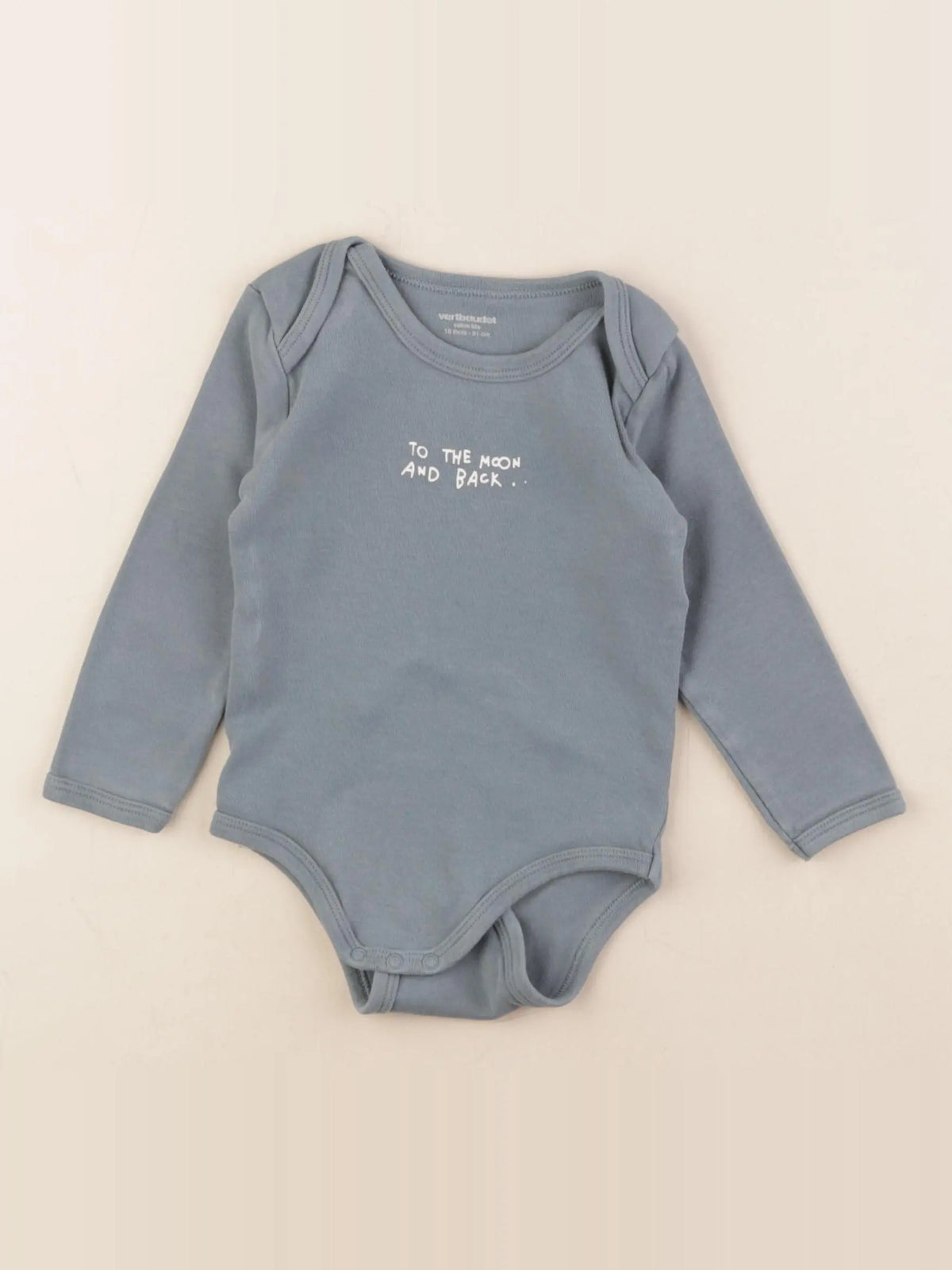 Vertbaudet - body bleu - 18 mois