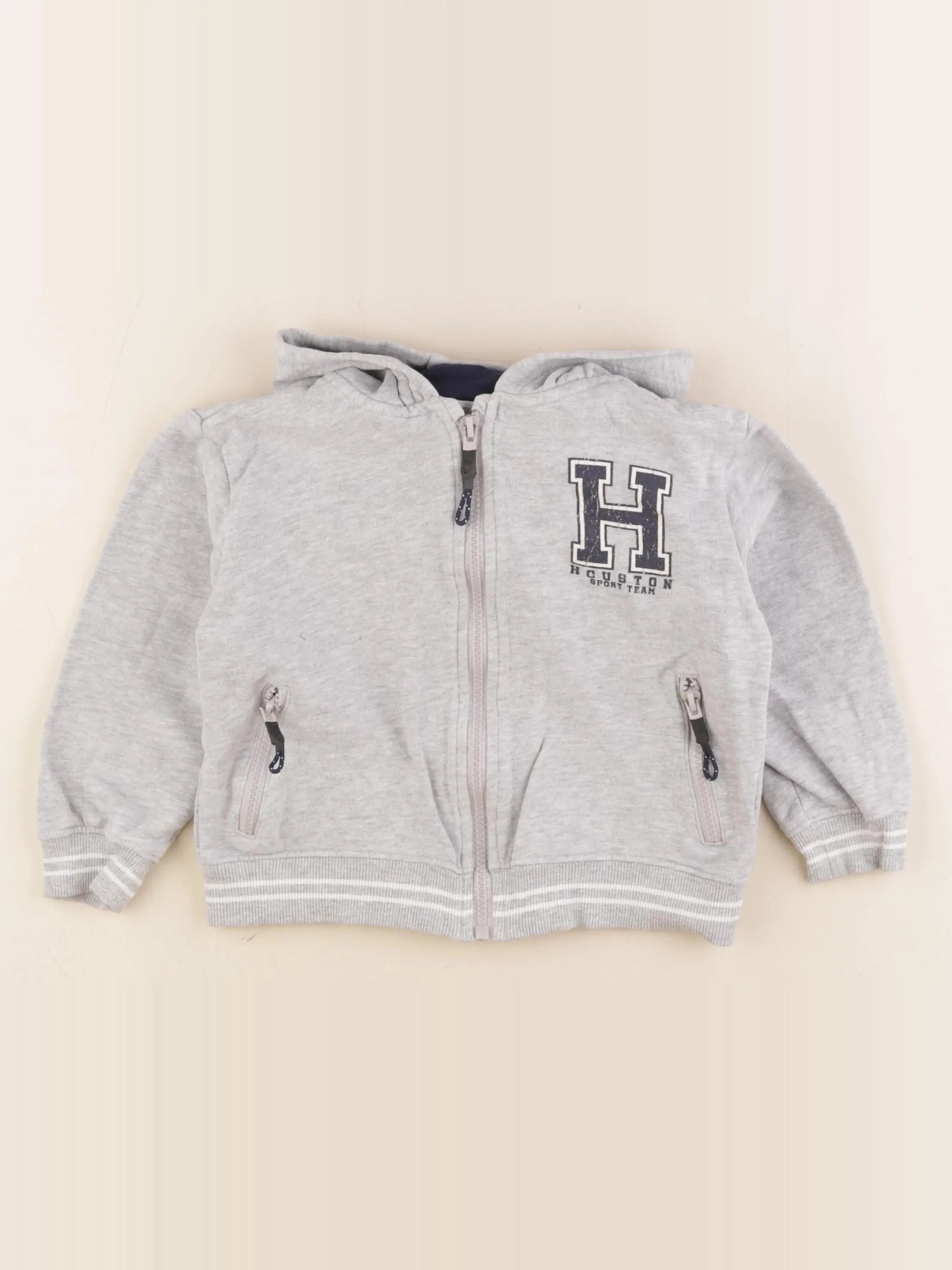 Vertbaudet - sweat gris - 5 ans