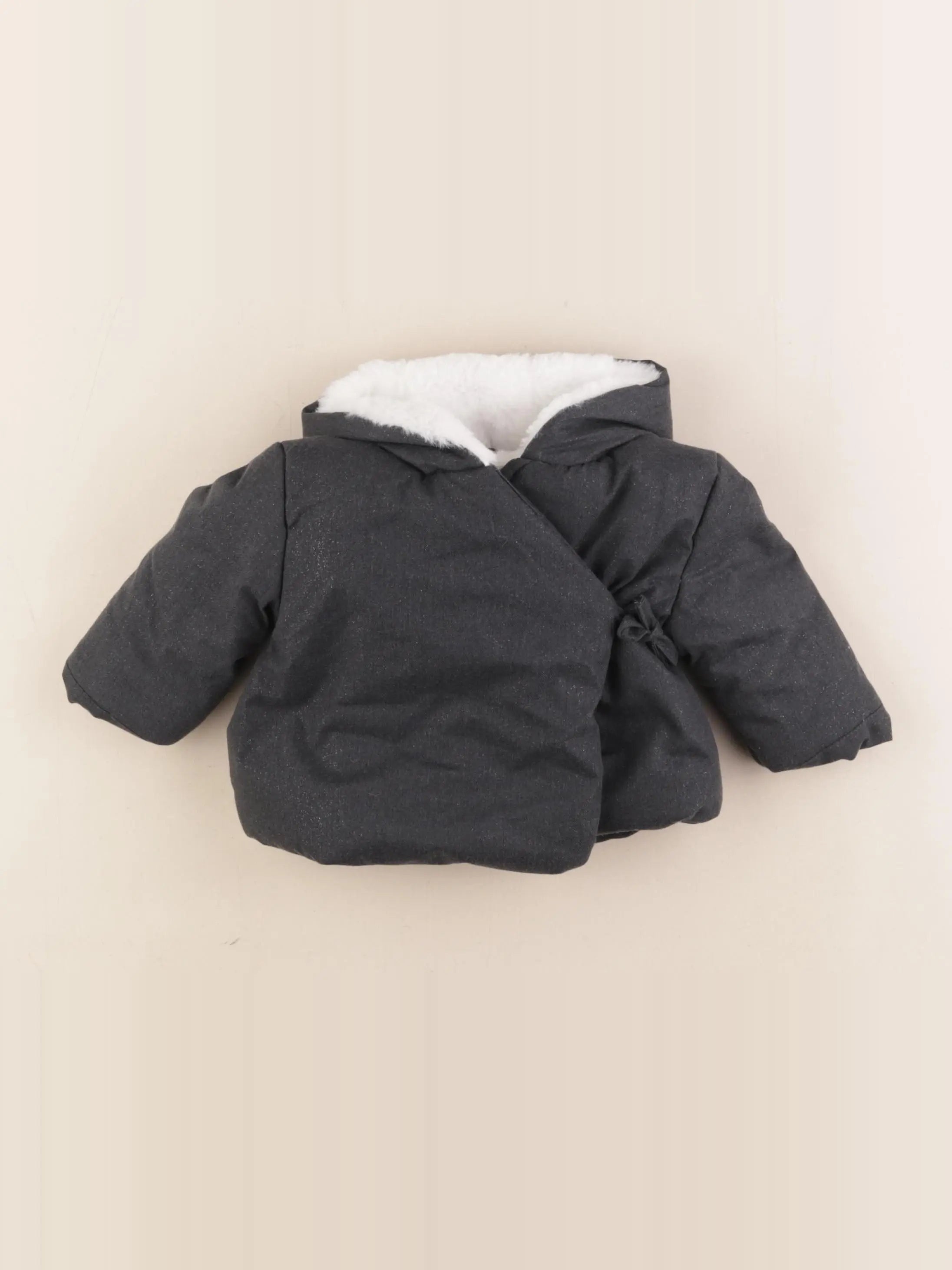 Vertbaudet - manteau gris - 3 mois