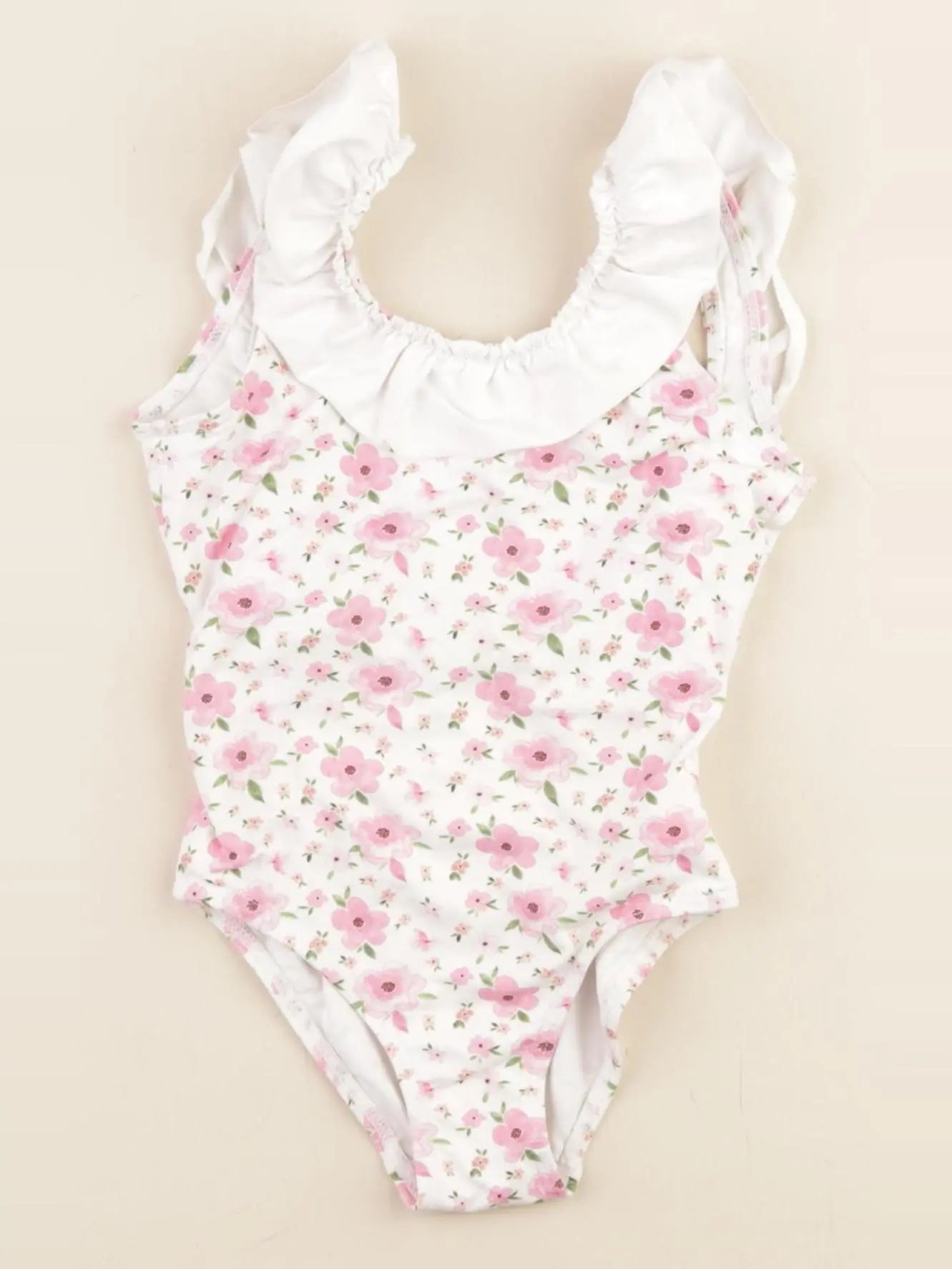 Lola Palacios - maillot de bain rose, blanc - 2 ans