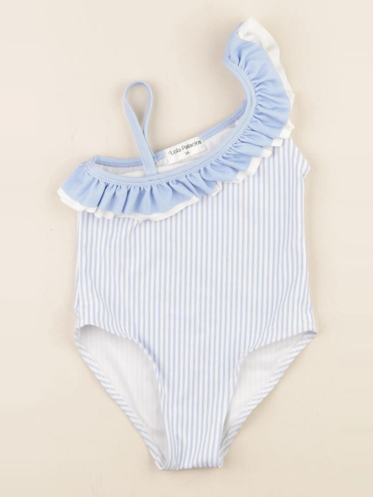 Lola Palacios - maillot de bain blanc, bleu - 2 ans