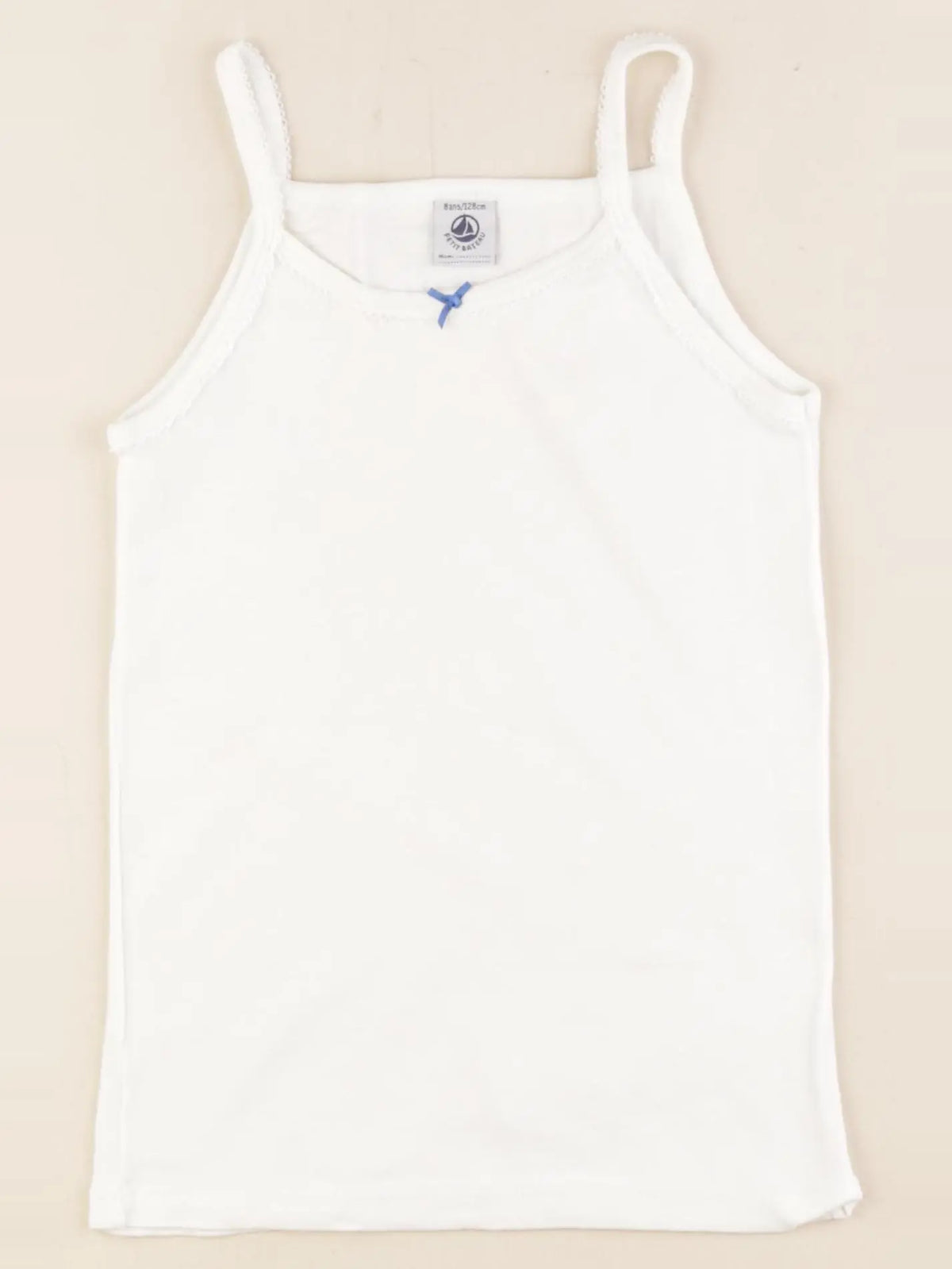 Petit Bateau - maillot de corps blanc - 8 ans