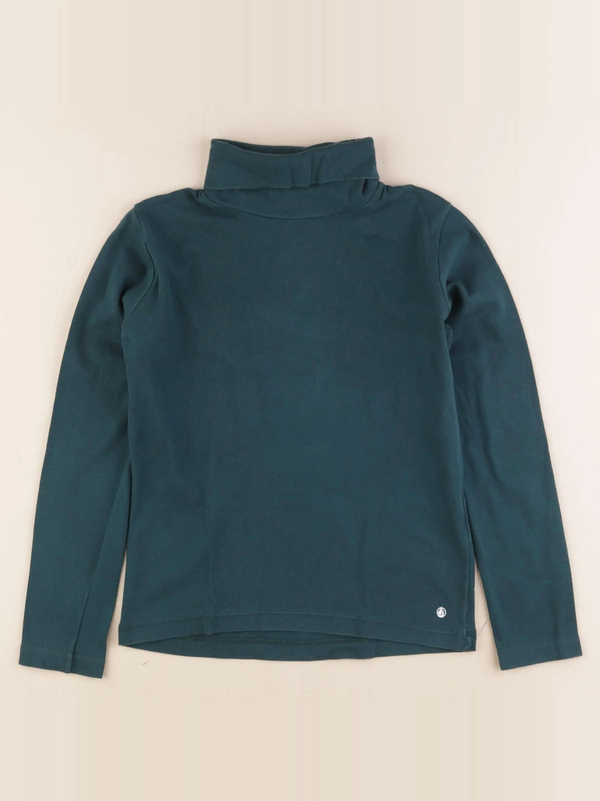 Petit Bateau - sous-pull vert - 8 ans