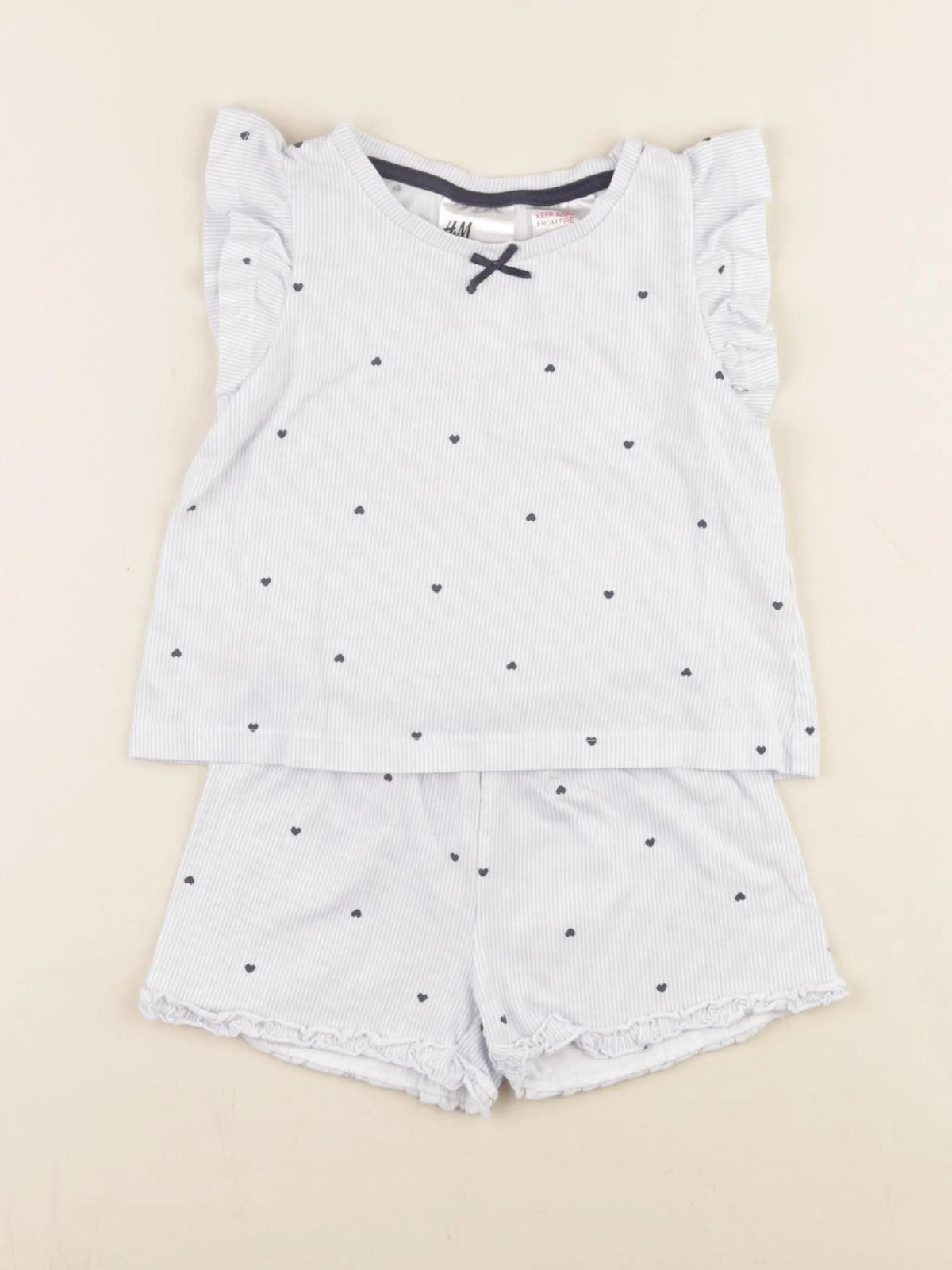 H&M - pyjama coton bleu - 18/24 mois